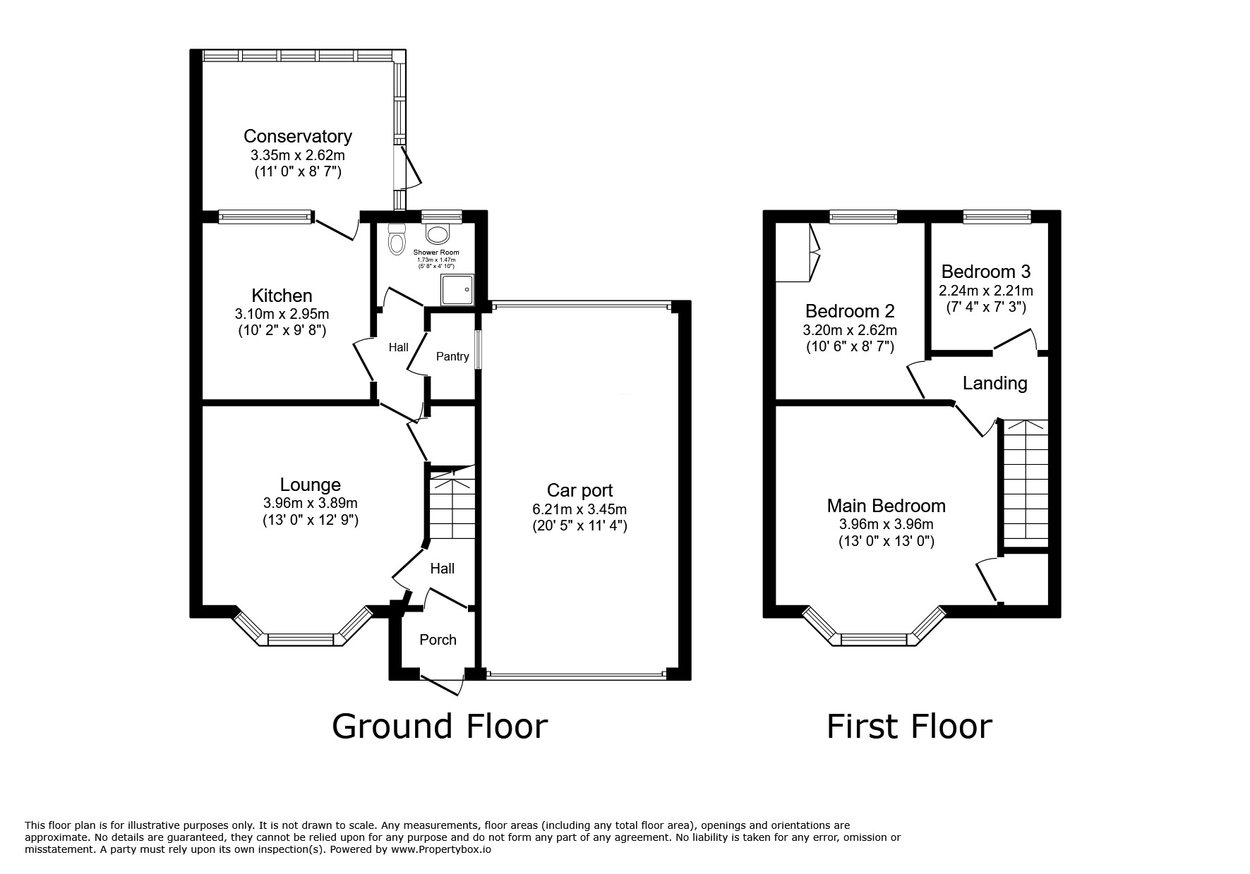 Floorplan of 3 bedroom Semi Detached House for sale, Spring Close, Castle Gresley, Derbyshire, DE11