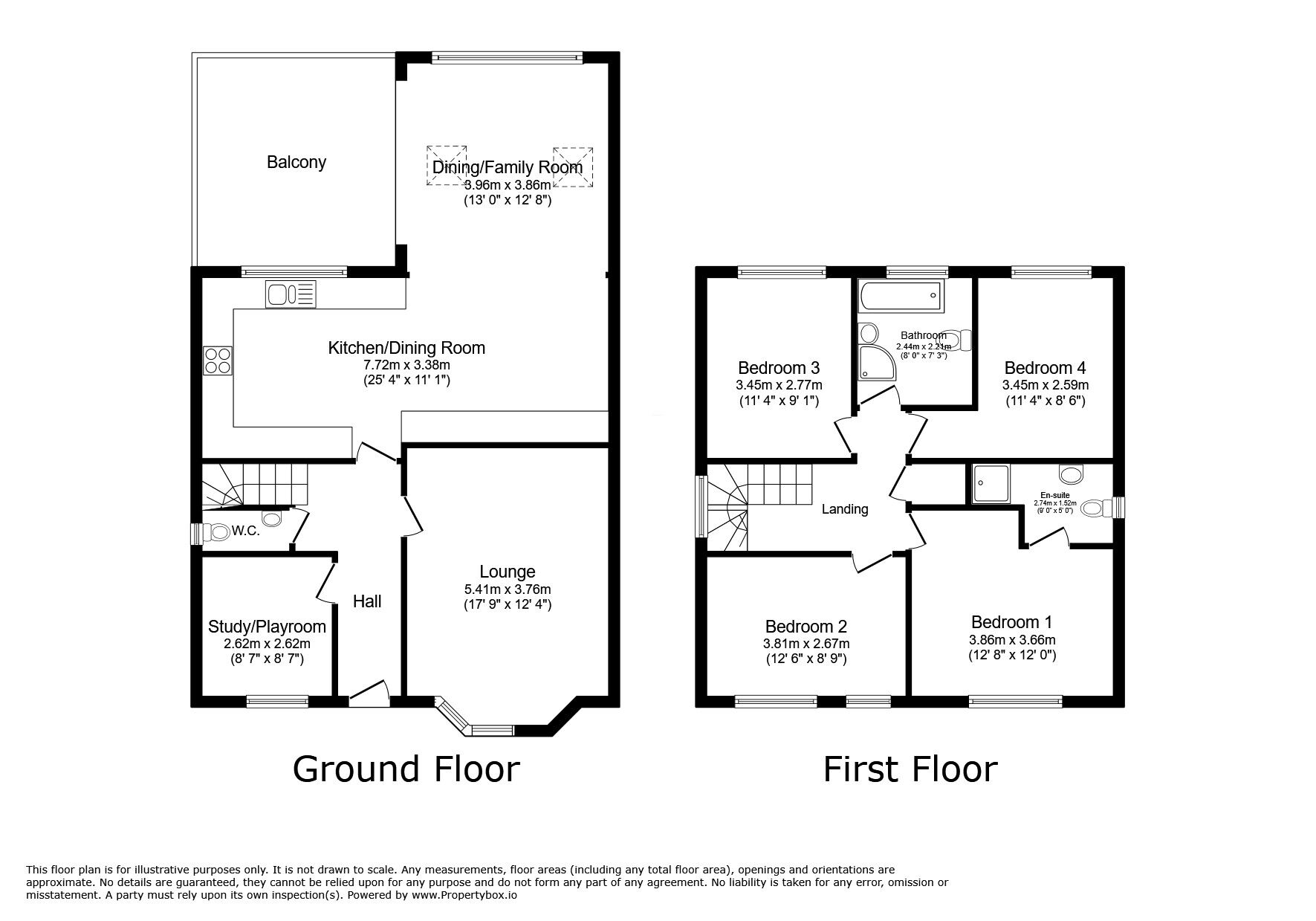 Floorplan of 4 bedroom Detached House for sale, Mount Pleasant Road, Castle Gresley, Derbyshire, DE11