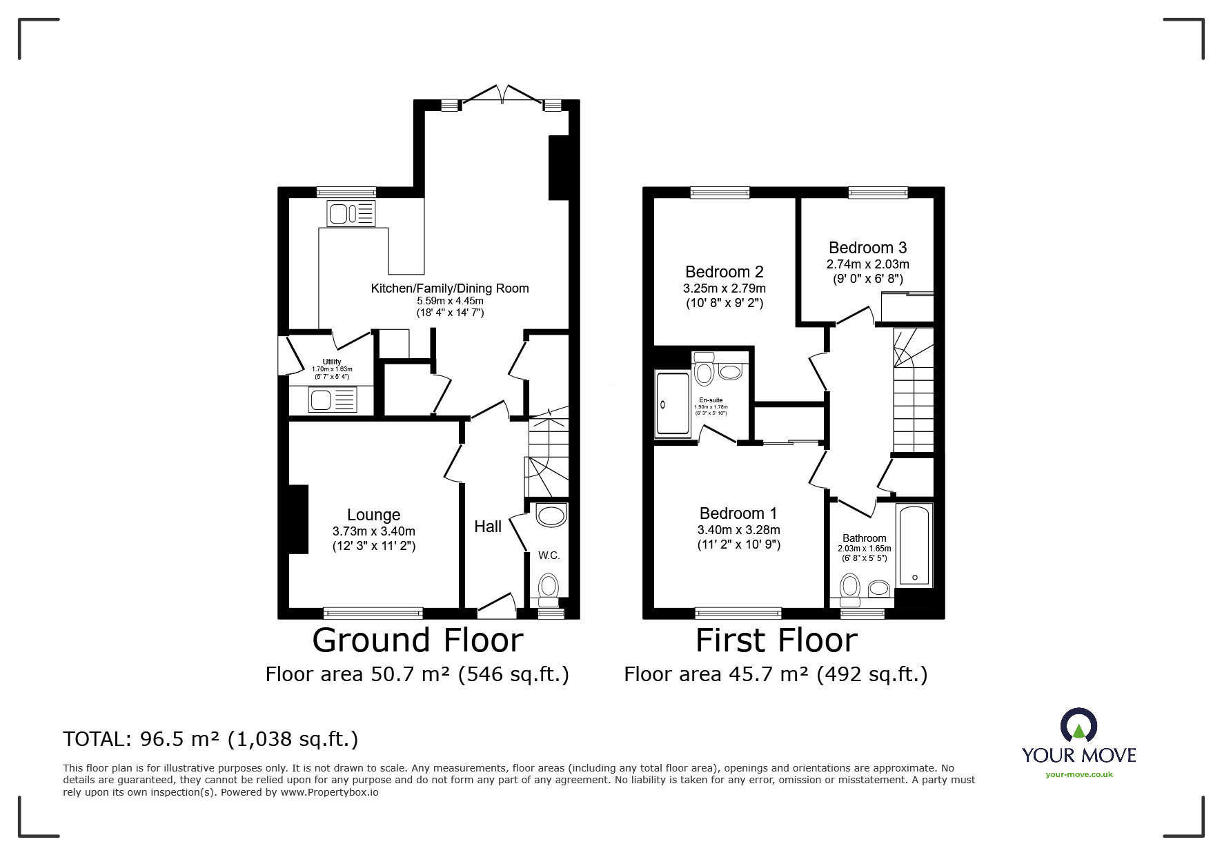 Floorplan of 3 bedroom Detached House for sale, Stanier Drive, Hartshorne, Derbyshire, DE11