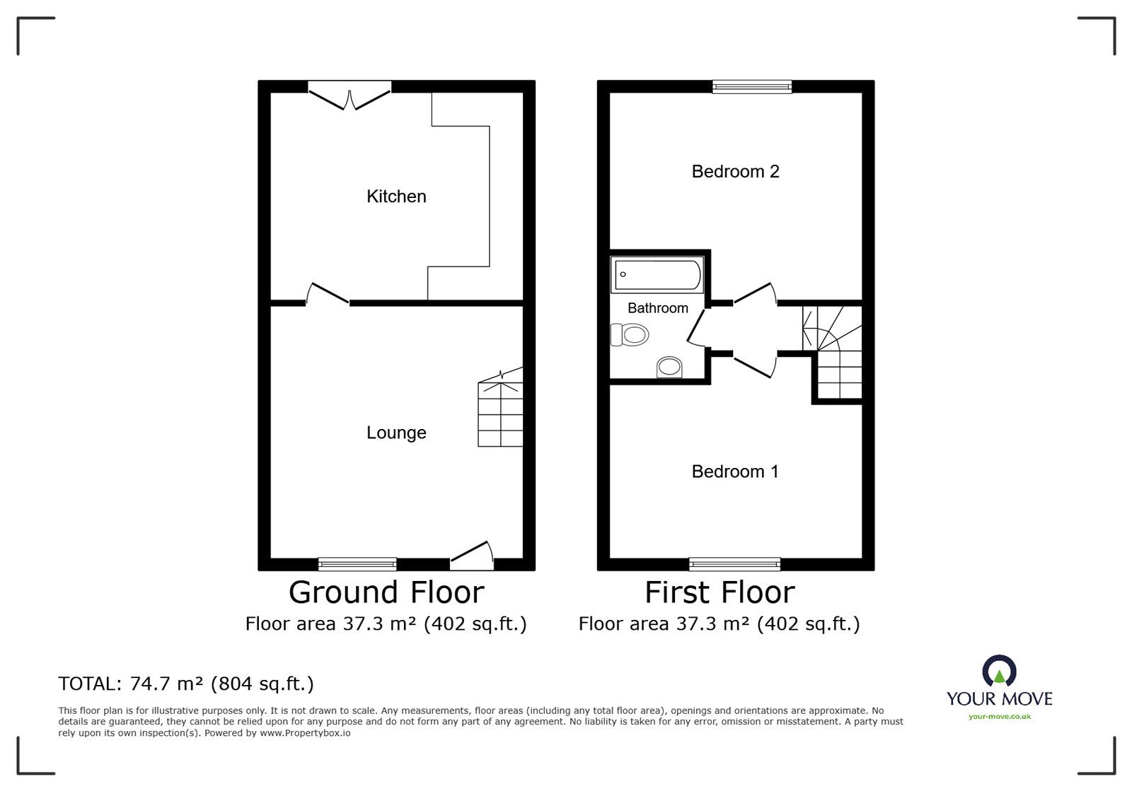 Floorplan of 2 bedroom  Flat to rent, High Street, Newhall, Derbyshire, DE11