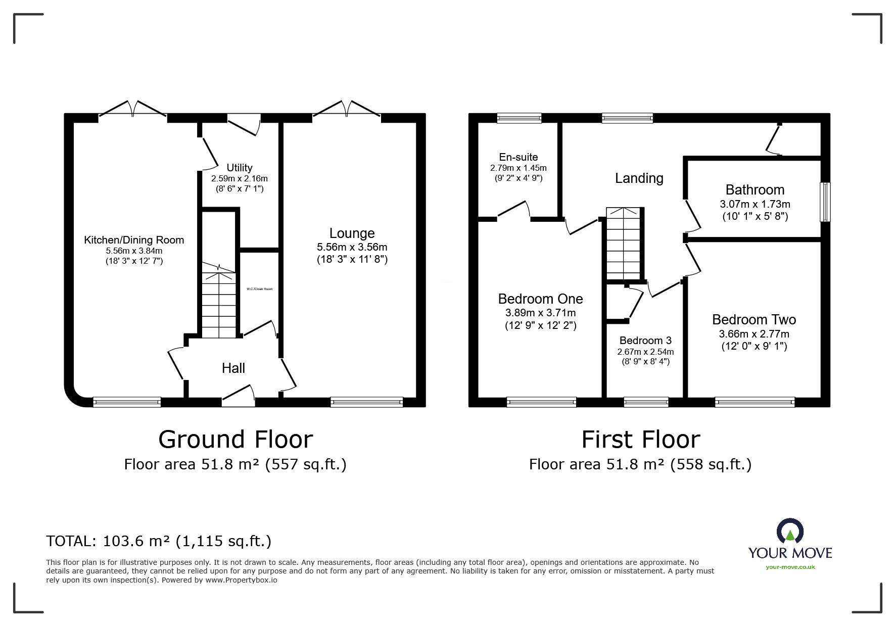 Floorplan of 3 bedroom Detached House for sale, Manor Gardens, Linton, Derbyshire, DE12