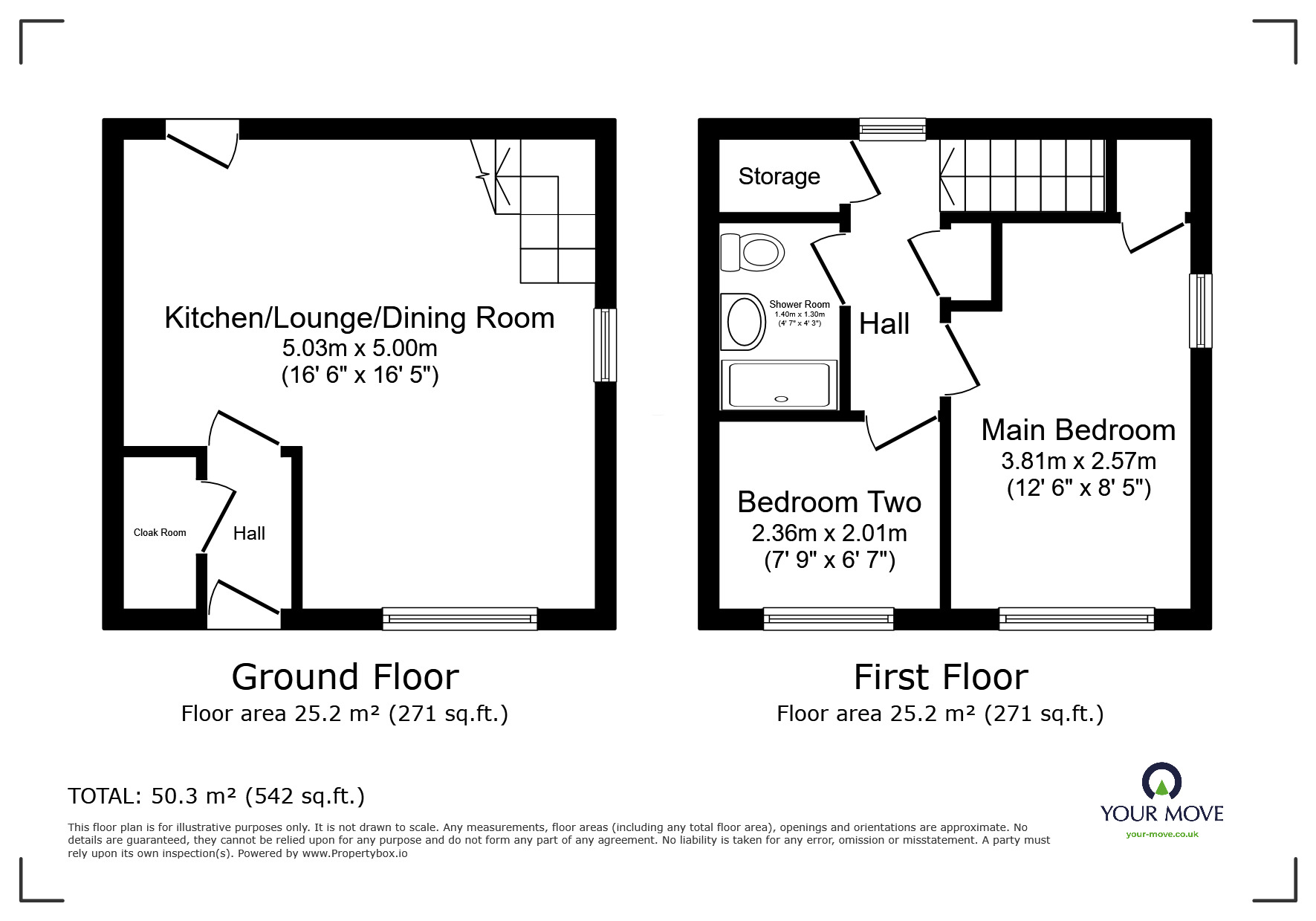 Floorplan of 2 bedroom End Terrace House for sale, Glasgow Close, Church Gresley, Derbyshire, DE11