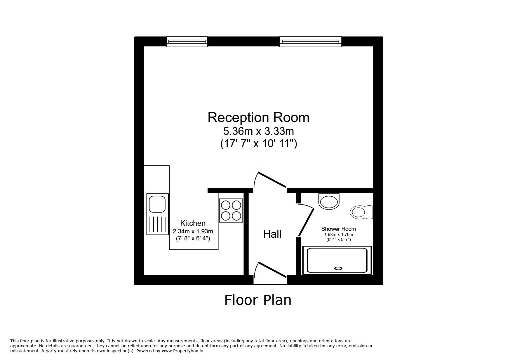 Floorplan of  Flat for sale, Azalea Drive, Swanley, Kent, BR8