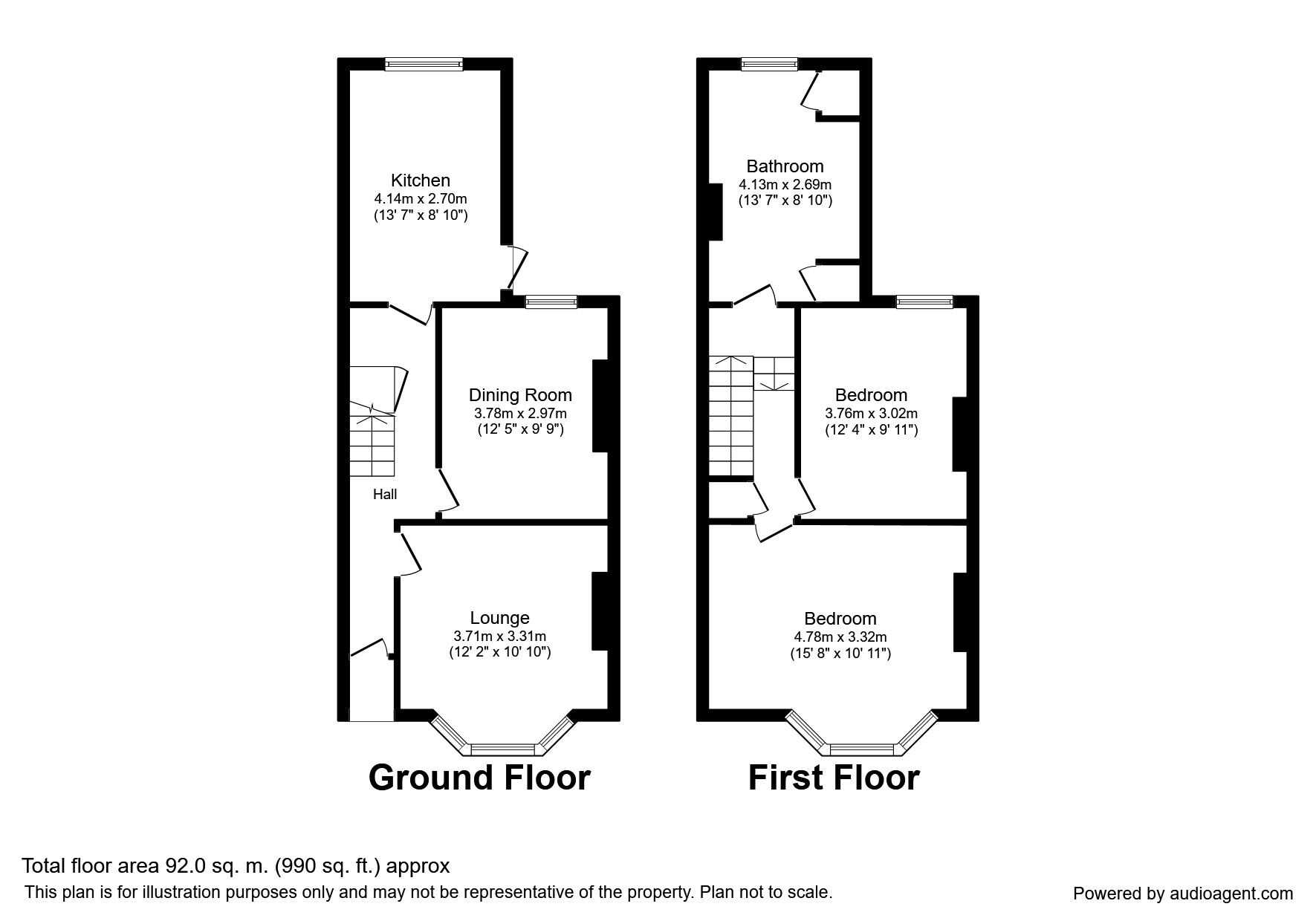 Floorplan of 3 bedroom Mid Terrace House for sale, High Street, Swanley, Kent, BR8