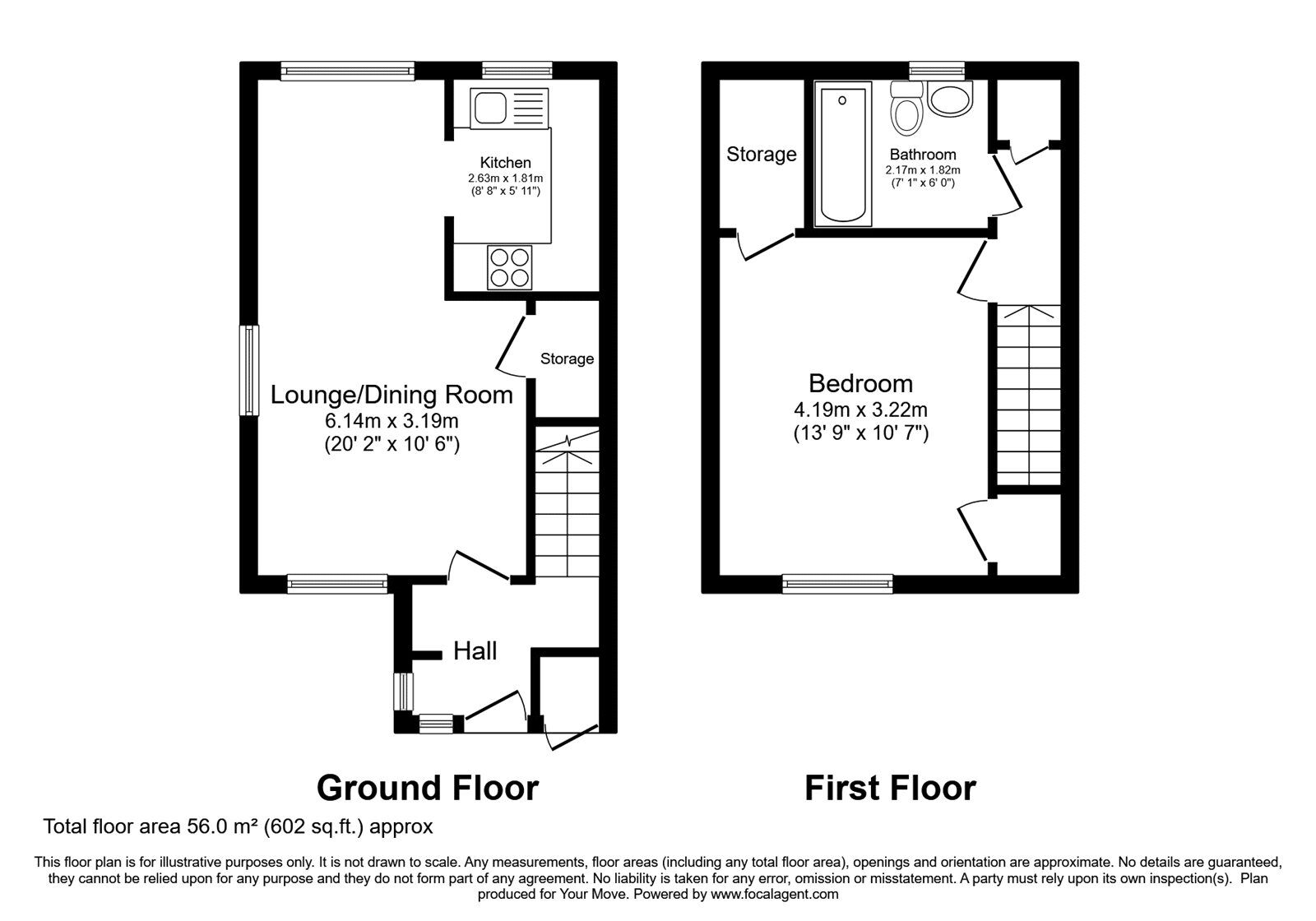 Floorplan of 1 bedroom Semi Detached House for sale, Hornbeam Way, Bromley, BR2