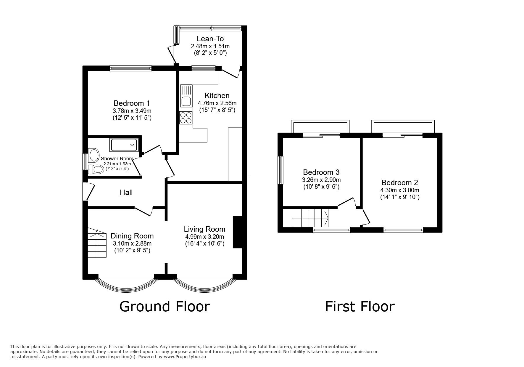 Floorplan of 3 bedroom Semi Detached Bungalow for sale, Moss Bank Road, Wardley, Manchester, M27