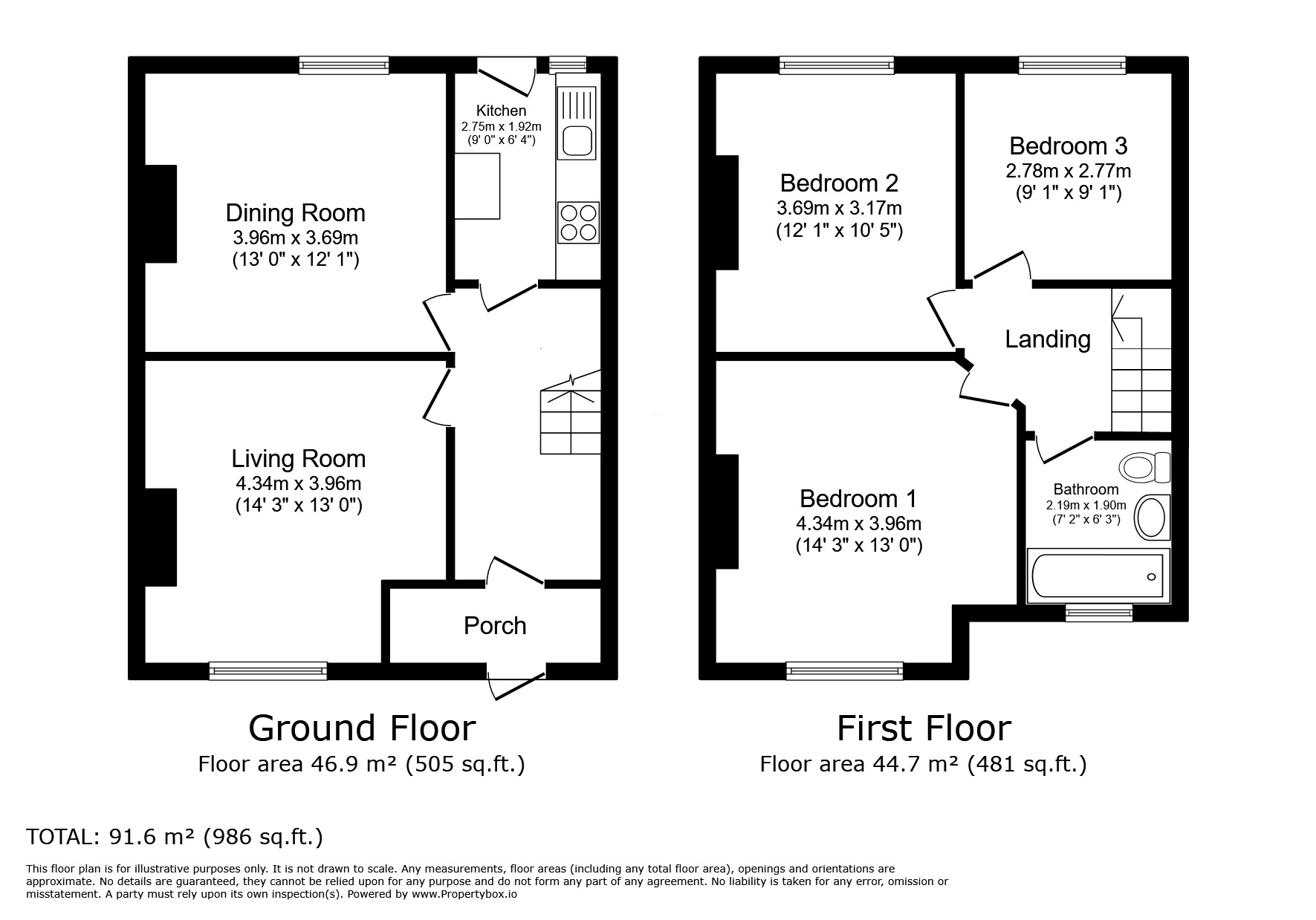 Floorplan of 3 bedroom Semi Detached House for sale, Longmead Road, Salford, Greater Manchester, M6