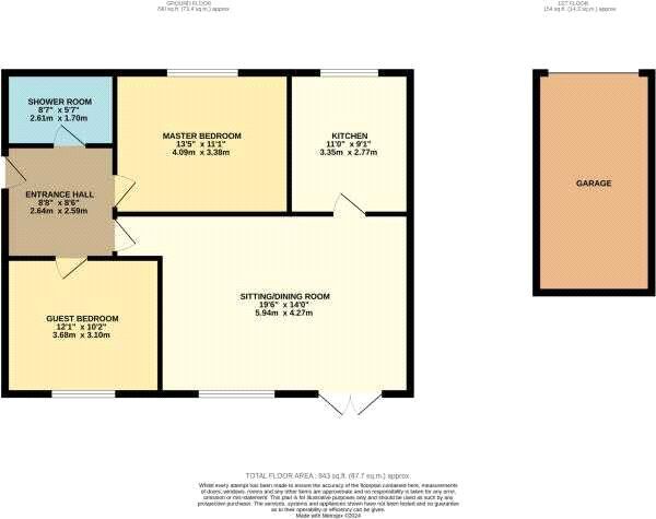 Floorplan of 2 bedroom  Flat for sale, Mistral Court, Eccles, Greater Manchester, M30