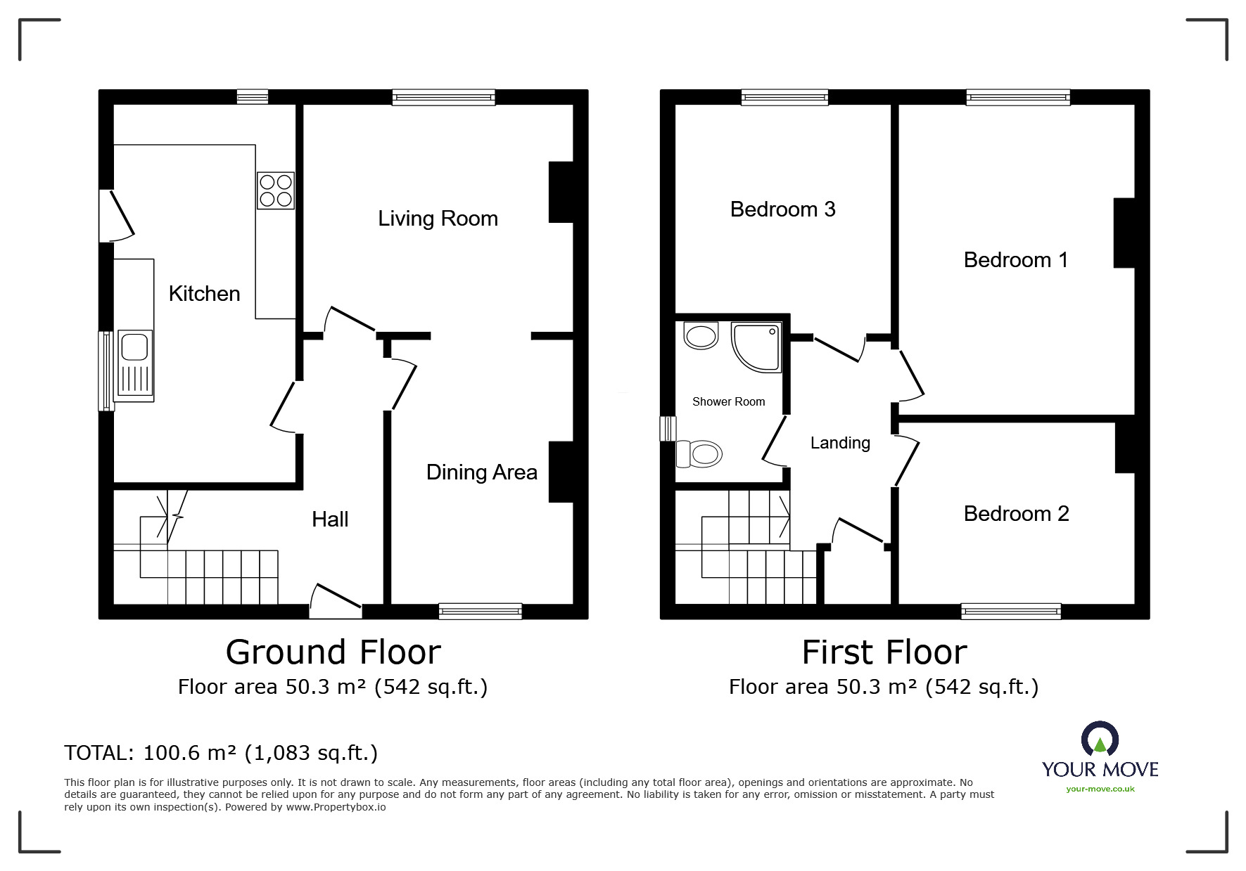 Floorplan of 3 bedroom Semi Detached House for sale, West Drive, Swinton, Greater Manchester, M27