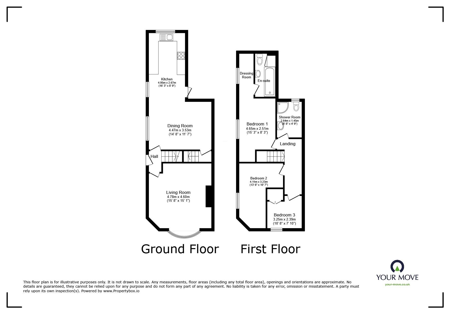 Floorplan of 3 bedroom End Terrace House for sale, Hazelhurst Road, Worsley, Greater Manchester, M28