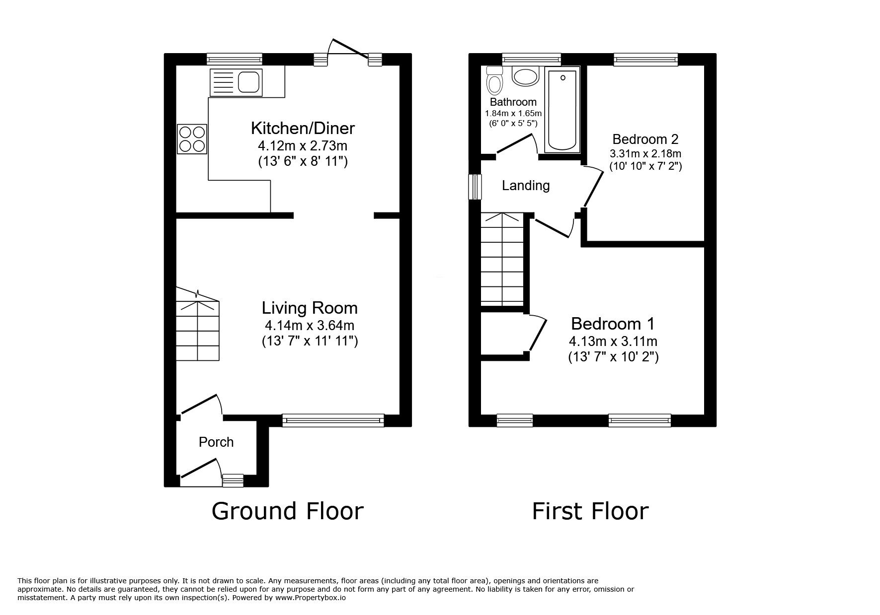 Floorplan of 2 bedroom Semi Detached House to rent, Wayfarers Way, Swinton, Greater Manchester, M27