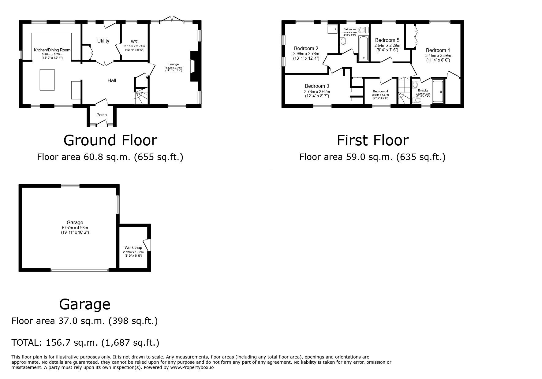 Floorplan of 5 bedroom Detached House for sale, Station Road, Withyham, East Sussex, TN7