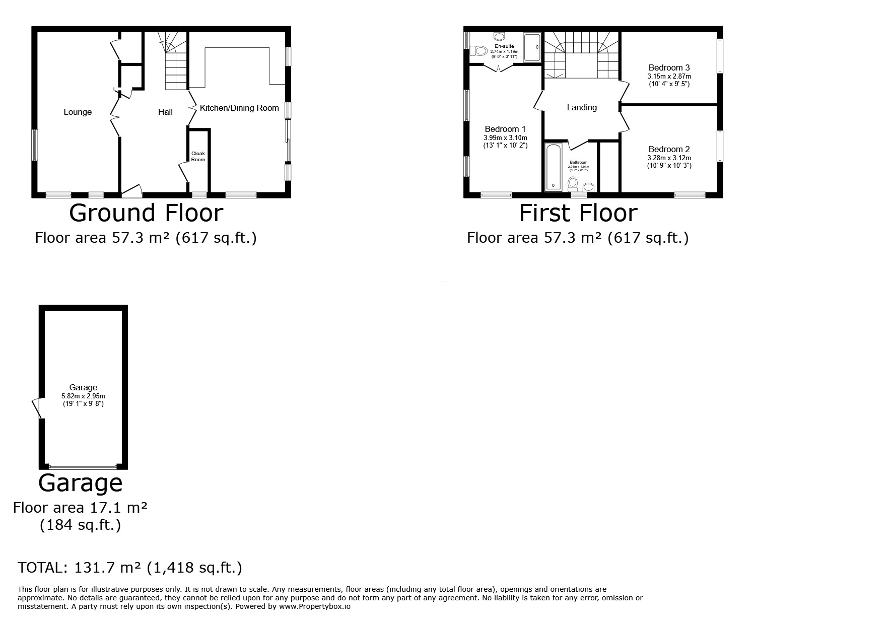 Floorplan of 3 bedroom Semi Detached House for sale, Coppice End, Crowborough, East Sussex, TN6