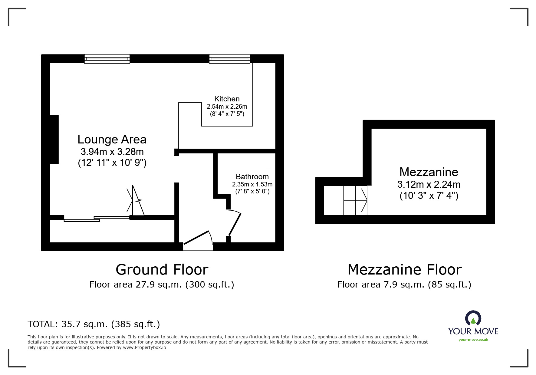 Floorplan of  Flat to rent, Upper Grosvenor Road, Tunbridge Wells, Kent, TN1