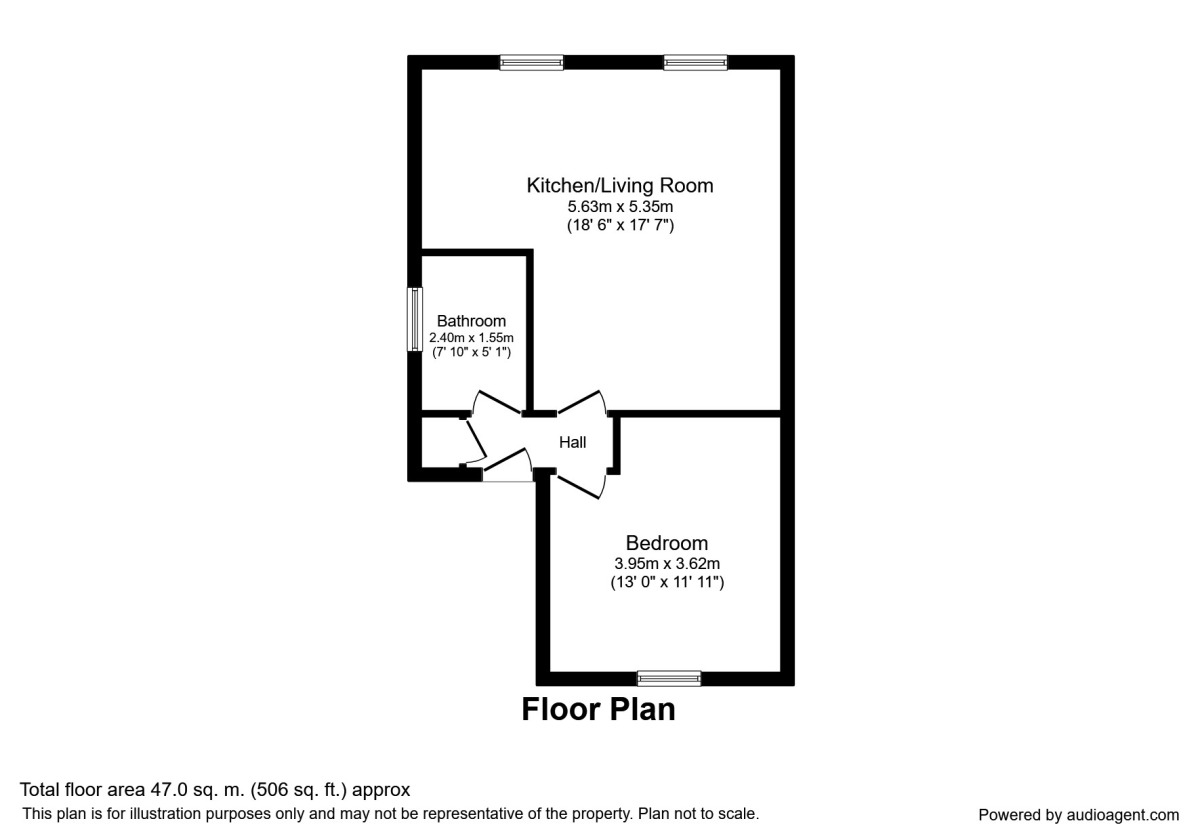 Floorplan of 1 bedroom  Flat to rent, High Street, Tonbridge, TN9