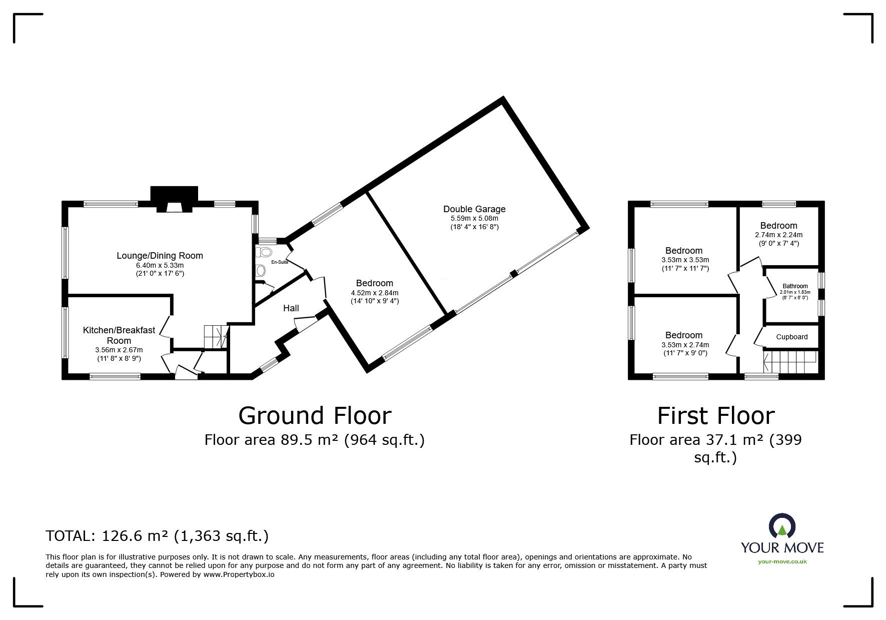 Floorplan of 4 bedroom Detached House for sale, Woodland Way, Bidborough, Kent, TN4