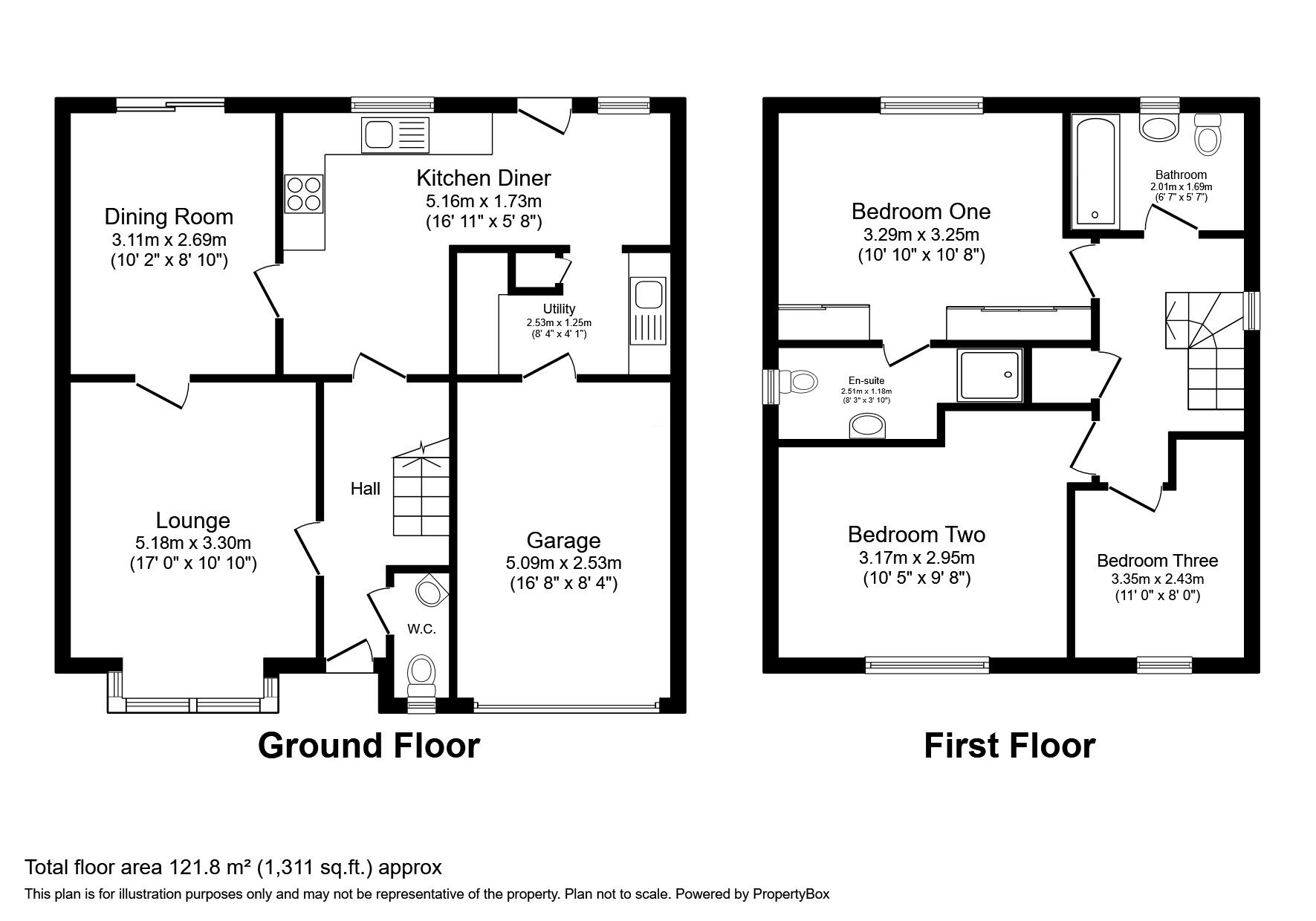 Floorplan of 3 bedroom Detached House for sale, Kinsley Drive, Worsley, Greater Manchester, M28