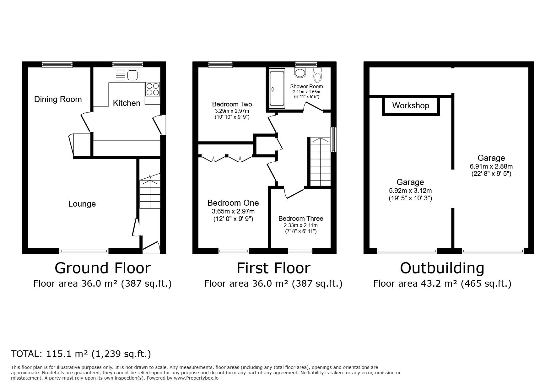 Floorplan of 3 bedroom End Terrace House for sale, Brackley Street, Worsley, Greater Manchester, M28