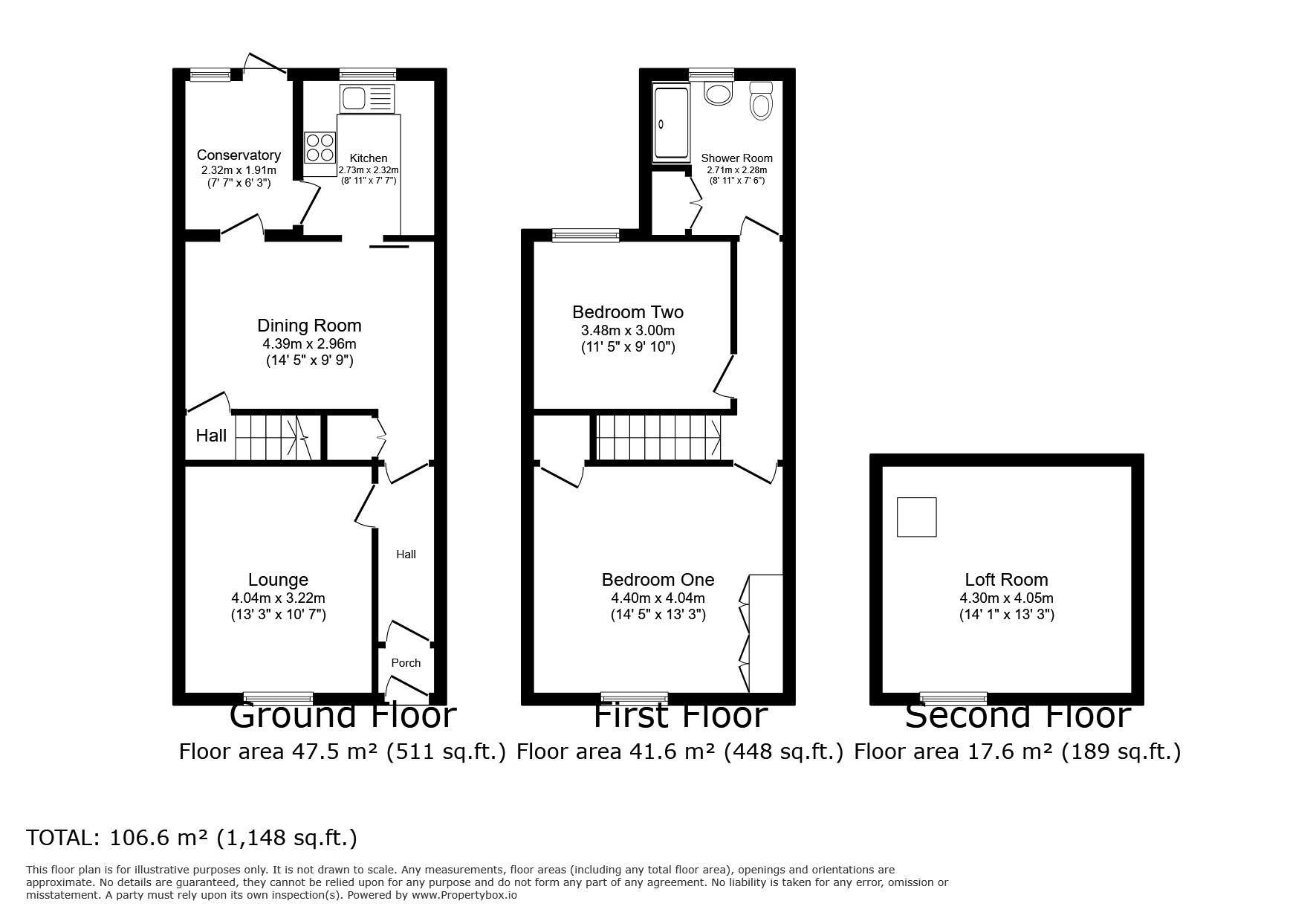 Floorplan of 2 bedroom Mid Terrace House for sale, Memorial Road, Worsley, Greater Manchester, M28