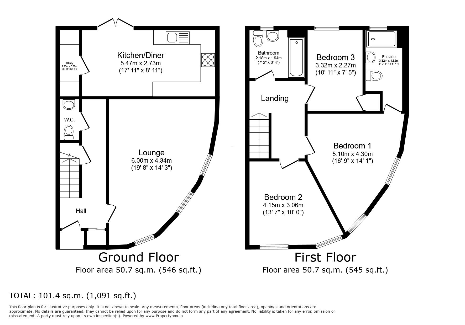 Floorplan of 3 bedroom  House for sale, Ellenbrook Road, Worsley, Greater Manchester, M28