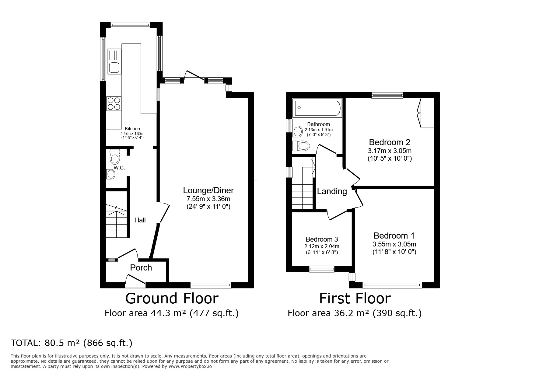 Floorplan of 3 bedroom Semi Detached House for sale, Pear Tree Grove, Tyldesley, Greater Manchester, M29