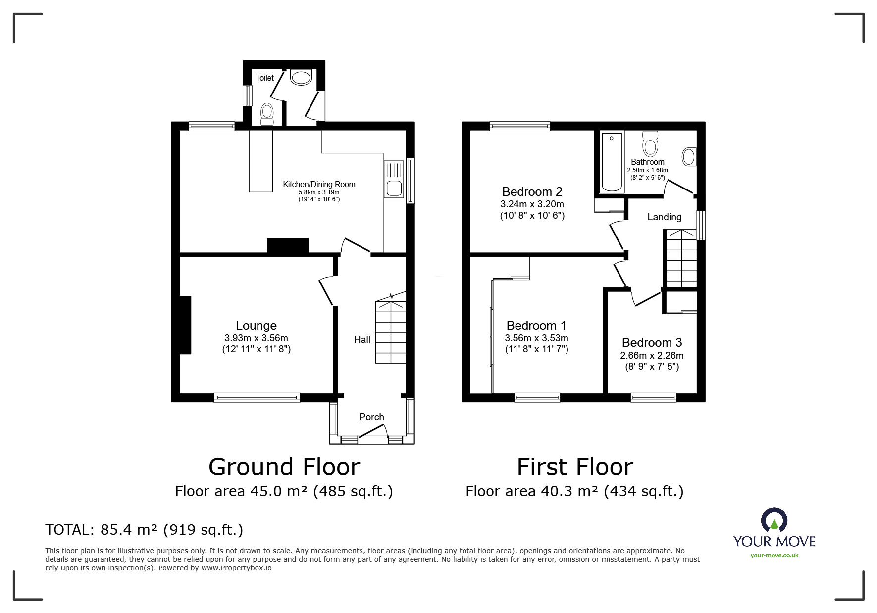 Floorplan of 3 bedroom Semi Detached House for sale, Tern Avenue, Farnworth, Greater Manchester, BL4