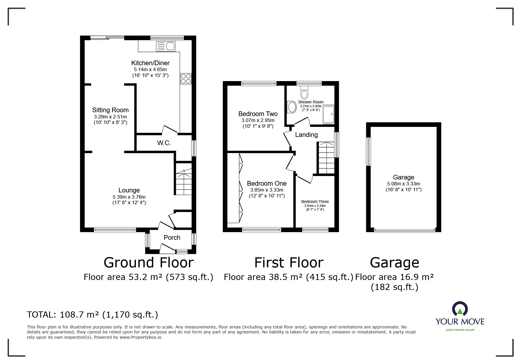 Floorplan of 3 bedroom Semi Detached House for sale, Trinity Crescent, Worsley, Greater Manchester, M28