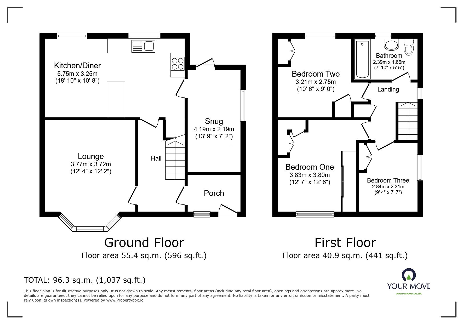 Floorplan of 3 bedroom Semi Detached House for sale, Seedley Avenue, Little Hulton, Greater Manchester, M38