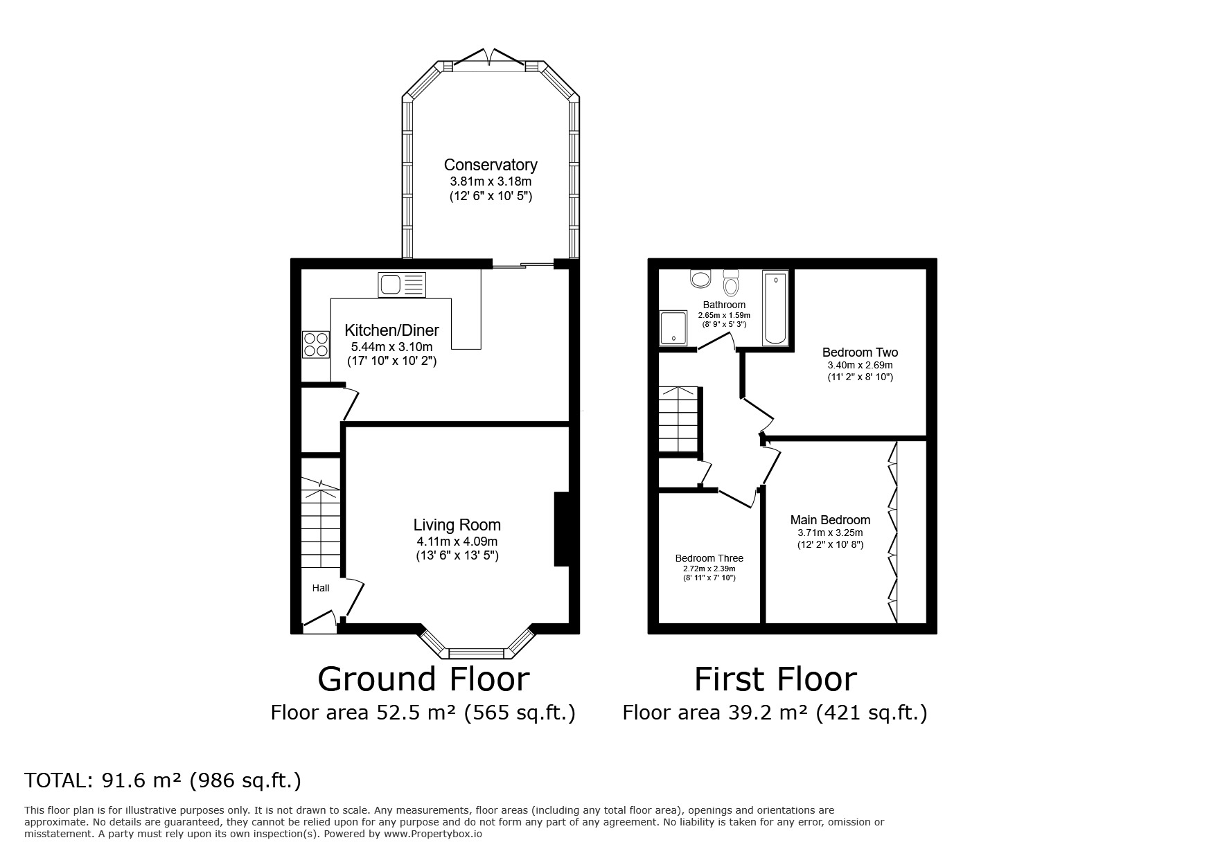 Floorplan of 3 bedroom Semi Detached House for sale, Hirst Avenue, Worsley, Greater Manchester, M28