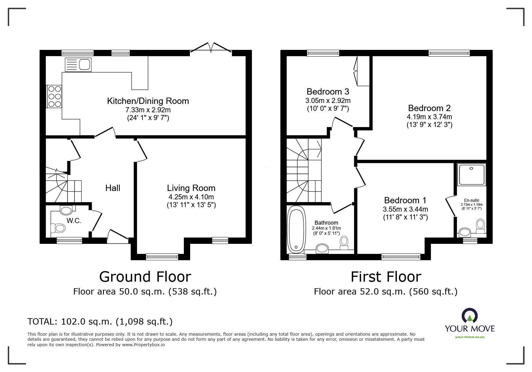 Floorplan of 3 bedroom Semi Detached House for sale, Magnalls Fold Close, Worsley, Greater Manchester, M28