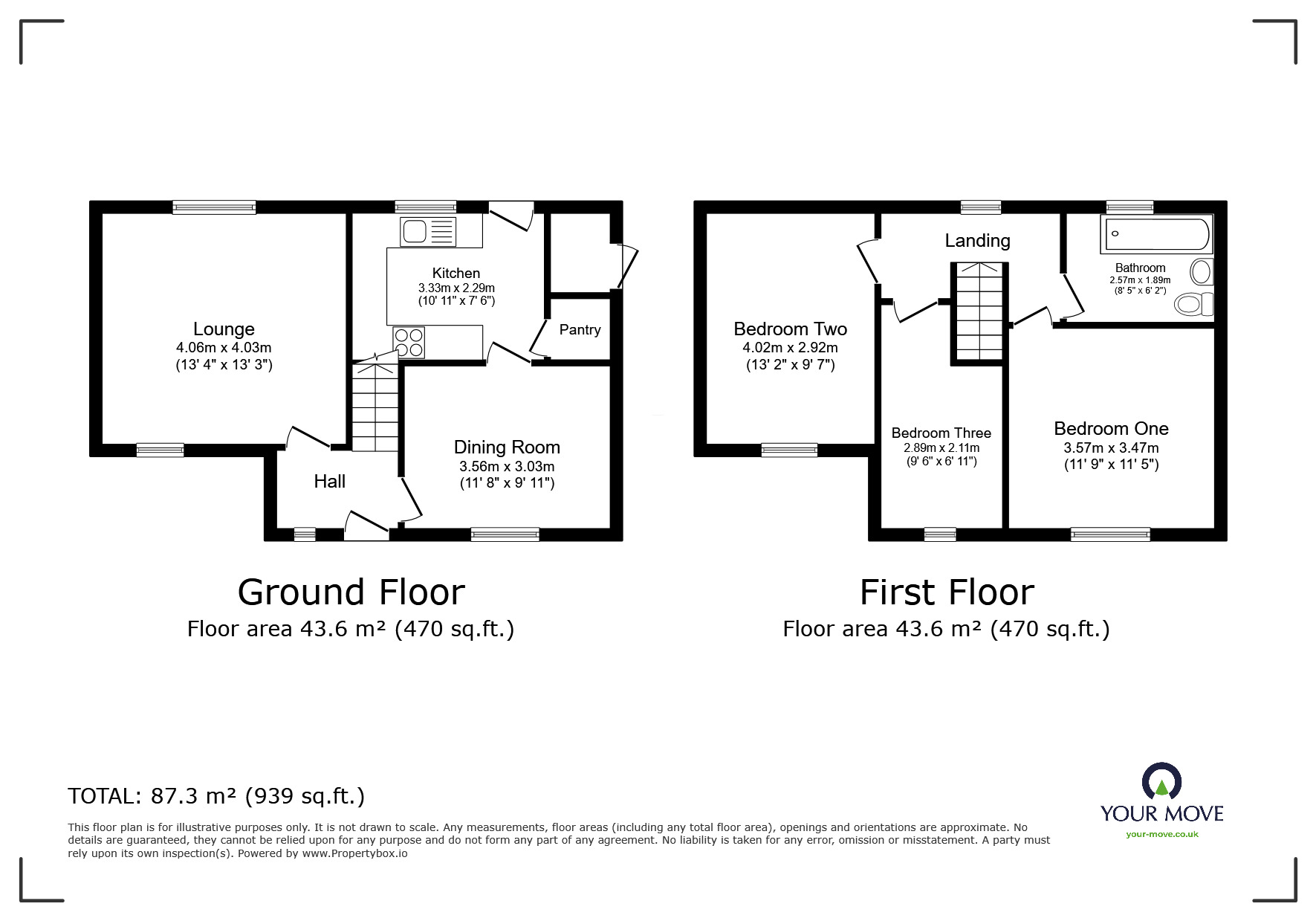 Floorplan of 3 bedroom Semi Detached House for sale, Lucas Road, Farnworth, Greater Manchester, BL4