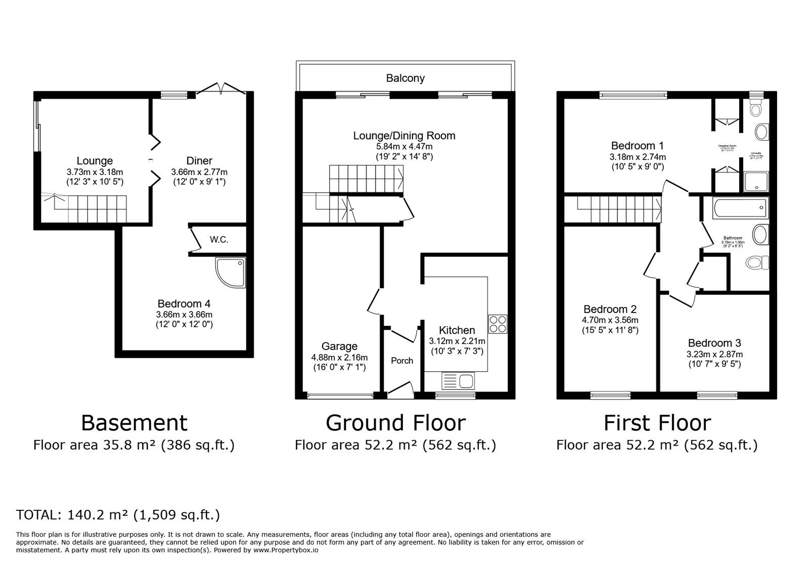 Floorplan of 4 bedroom Semi Detached House for sale, Silver Tree Close, Walderslade, Chatham, ME5