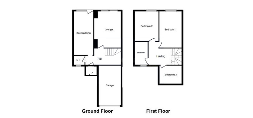 Floorplan of 3 bedroom End Terrace House for sale, Kingston Crescent, Chatham, Kent, ME5