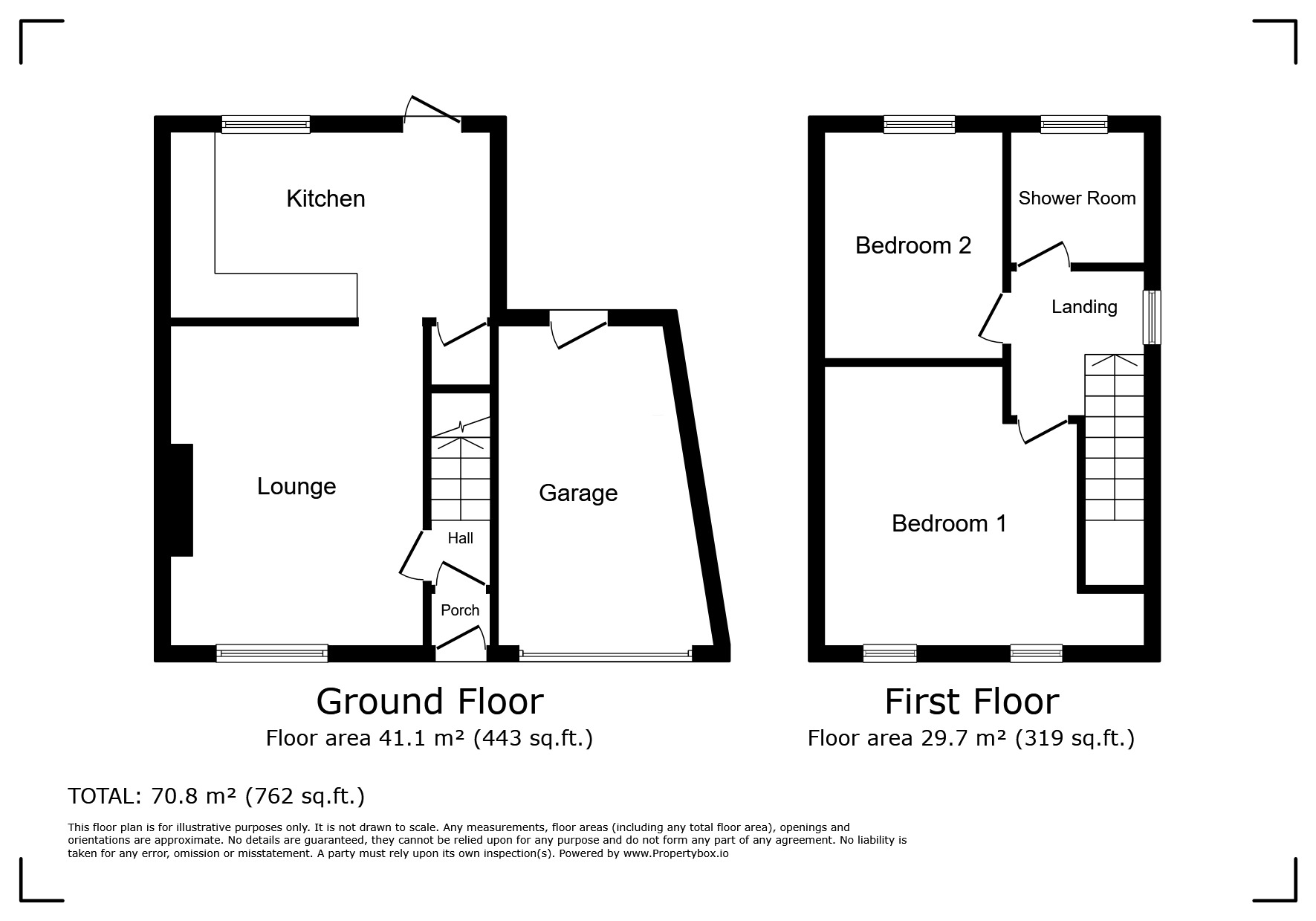 Floorplan of 2 bedroom Semi Detached House for sale, Westfield Avenue, Watford, Hertfordshire, WD24