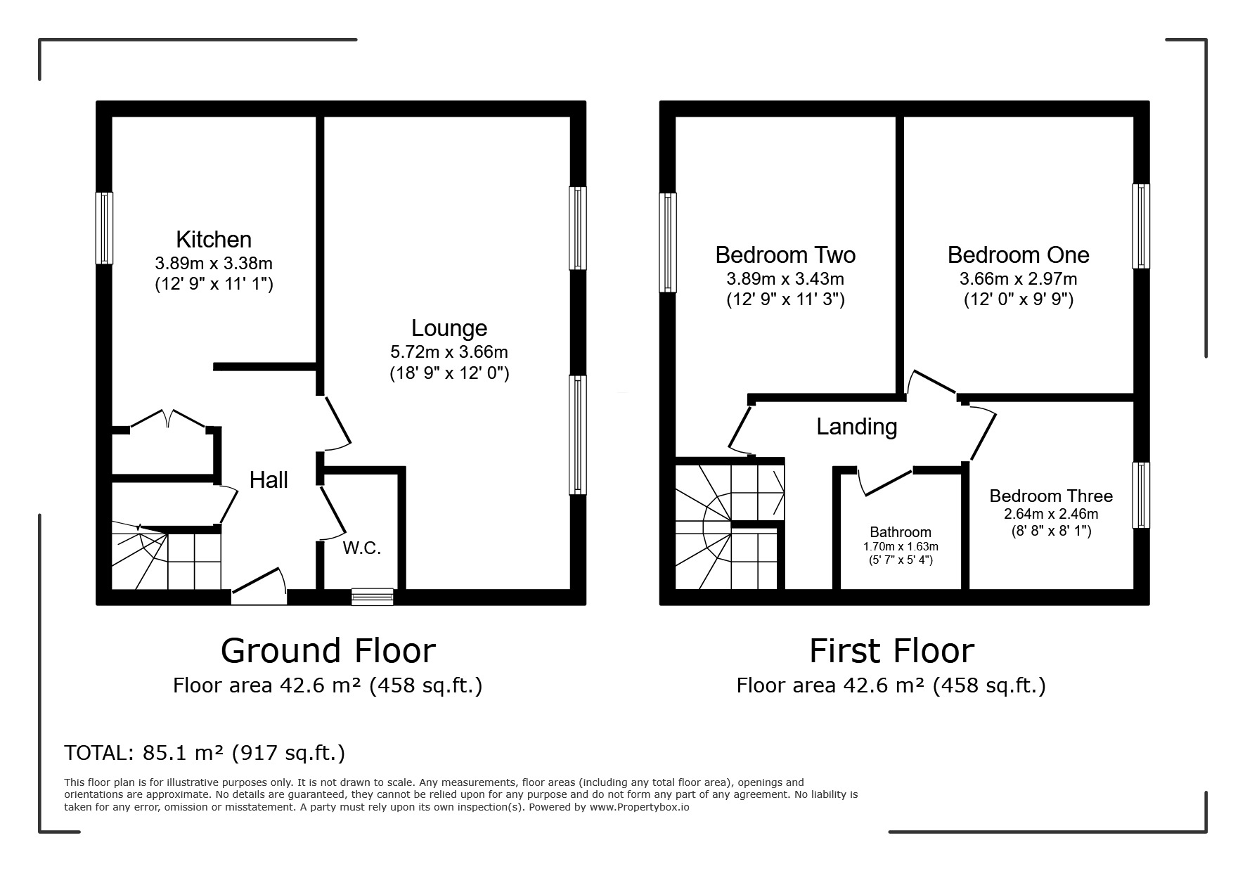 Floorplan of 3 bedroom Semi Detached House for sale, Sydney Road, Hertfordshire, WD18