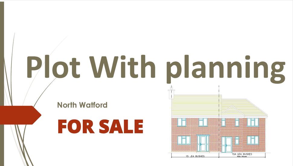 Main image of End Terrace Land/Plot for sale, Lea Bushes, Watford, Hertfordshire, WD25