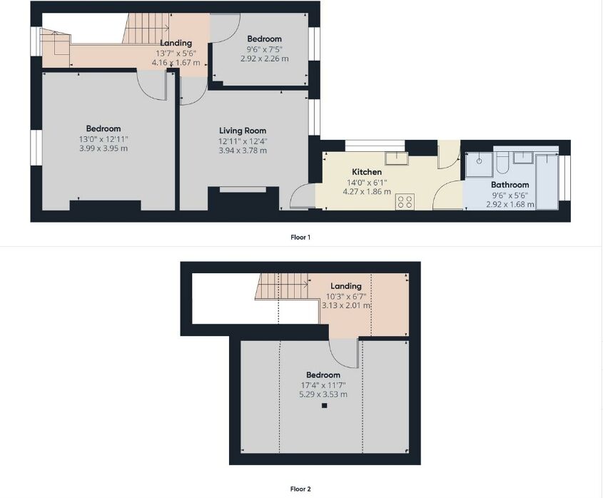 Floorplan of 3 bedroom Mid Terrace Flat for sale, Clarence Street, Seaton Sluice, Northumberland, NE26