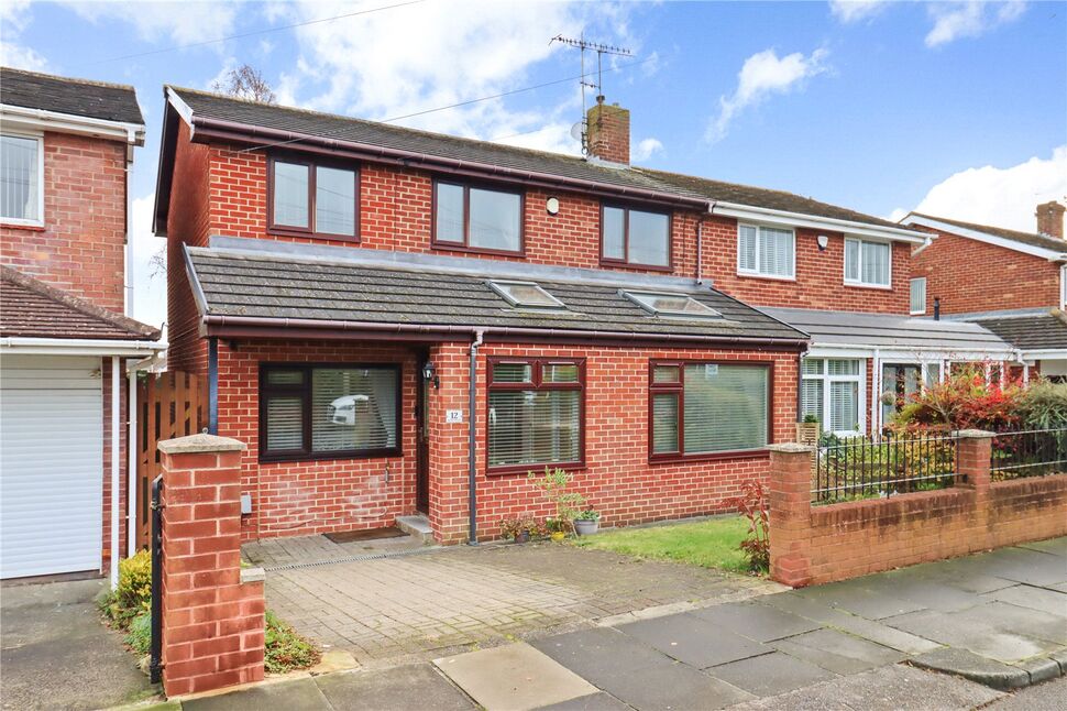 Main image of 4 bedroom Semi Detached House for sale, Acomb Avenue, Seaton Delaval, Northumberland, NE25