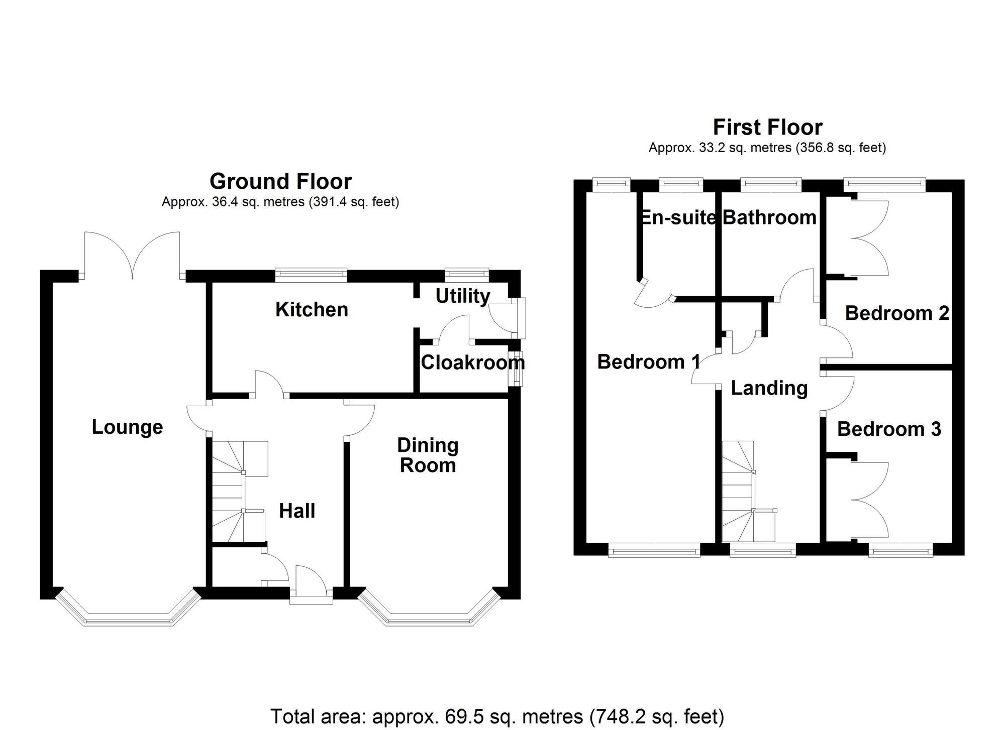 Floorplan of 3 bedroom Detached House for sale, Murrayfields, West Allotment, Tyne and Wear, NE27