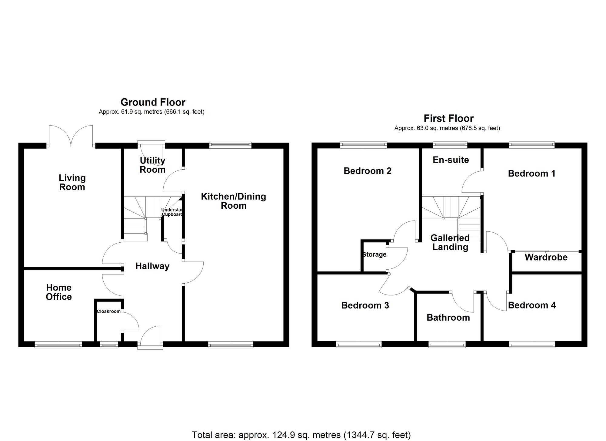 Floorplan of 4 bedroom Detached House for sale, Parkside View, Backworth, Tyne and Wear, NE27