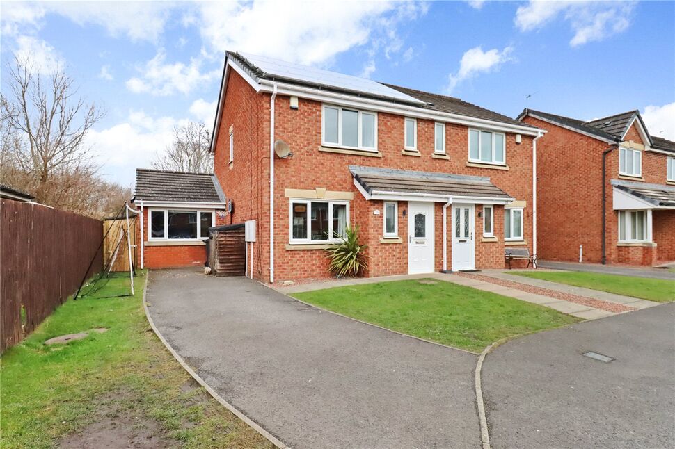 Main image of 3 bedroom Semi Detached House for sale, McNulty Court, Cramlington, Tyne and Wear, NE23