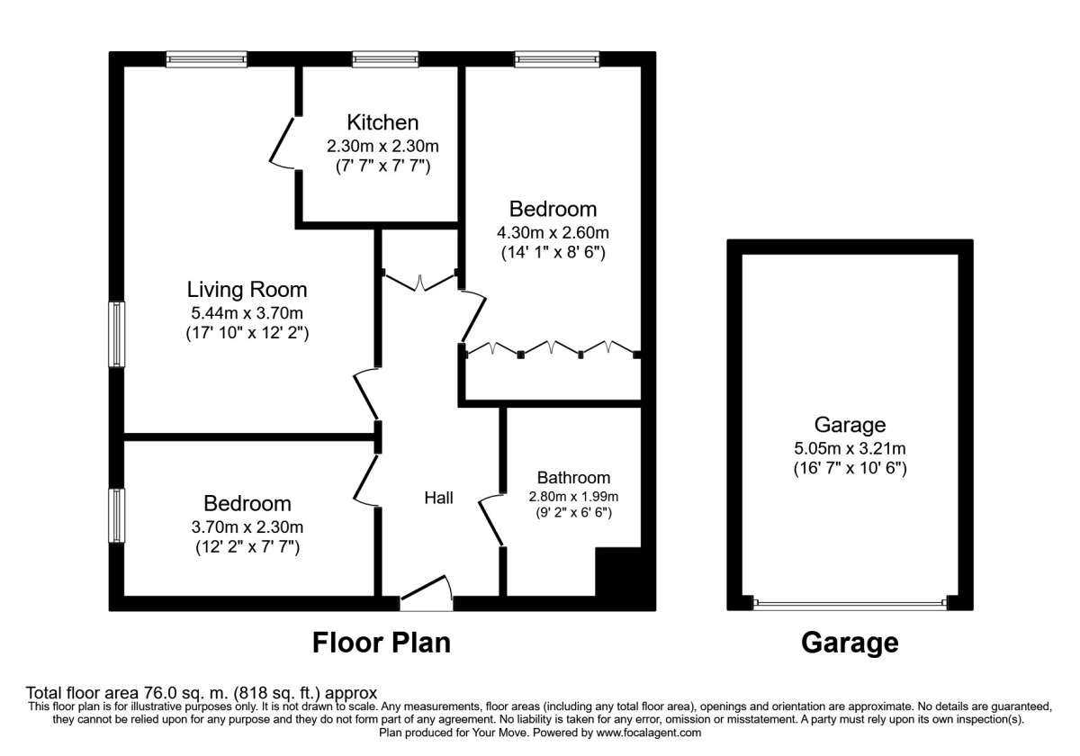 Floorplan of 2 bedroom  Flat to rent, Mansion Heights, Dunston, Tyne and Wear, NE11