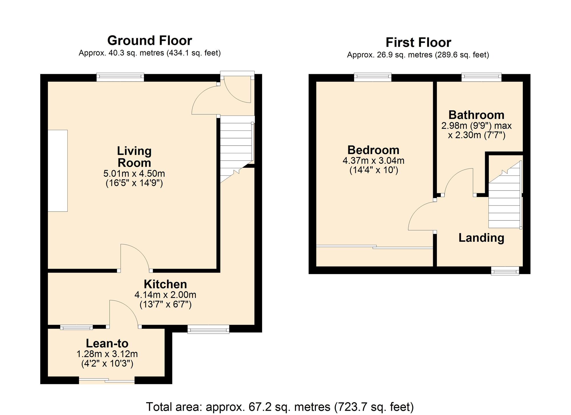 Floorplan of 1 bedroom Mid Terrace House for sale, Church Terrace, Blaydon, NE21