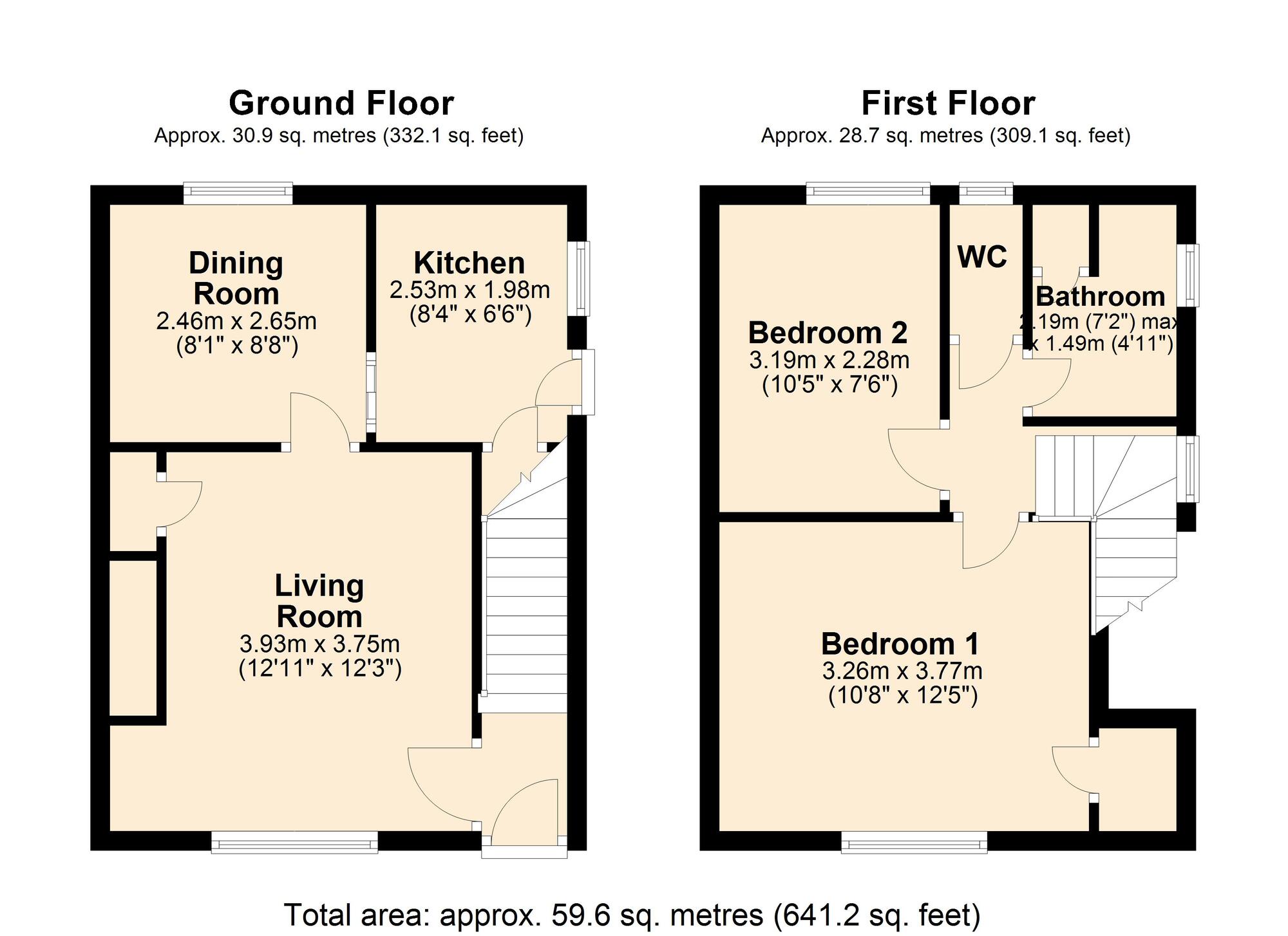 Floorplan of 2 bedroom Detached House for sale, Maple Avenue, Dunston, Tyne and Wear, NE11