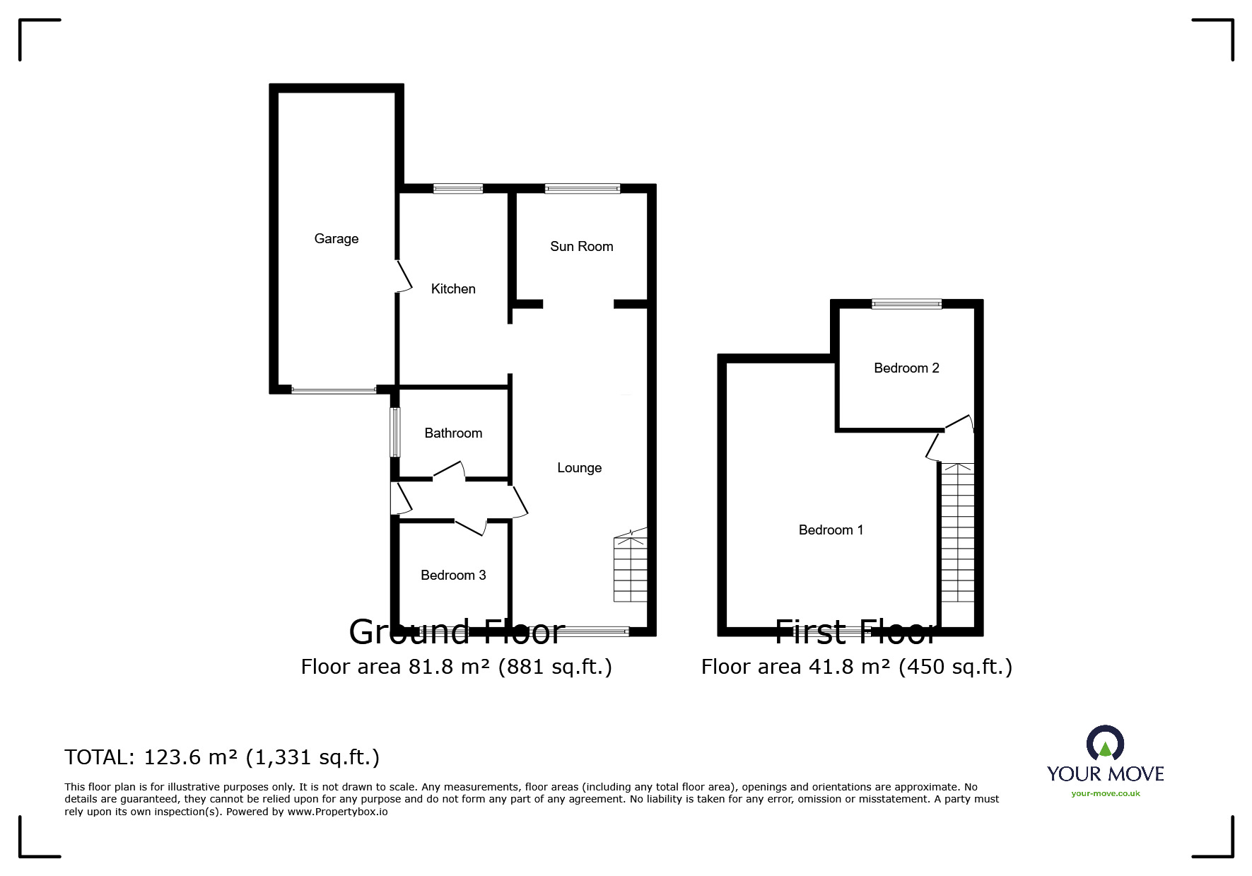 Floorplan of 3 bedroom Semi Detached Bungalow for sale, Helming Drive, Wolverhampton, West Midlands, WV1