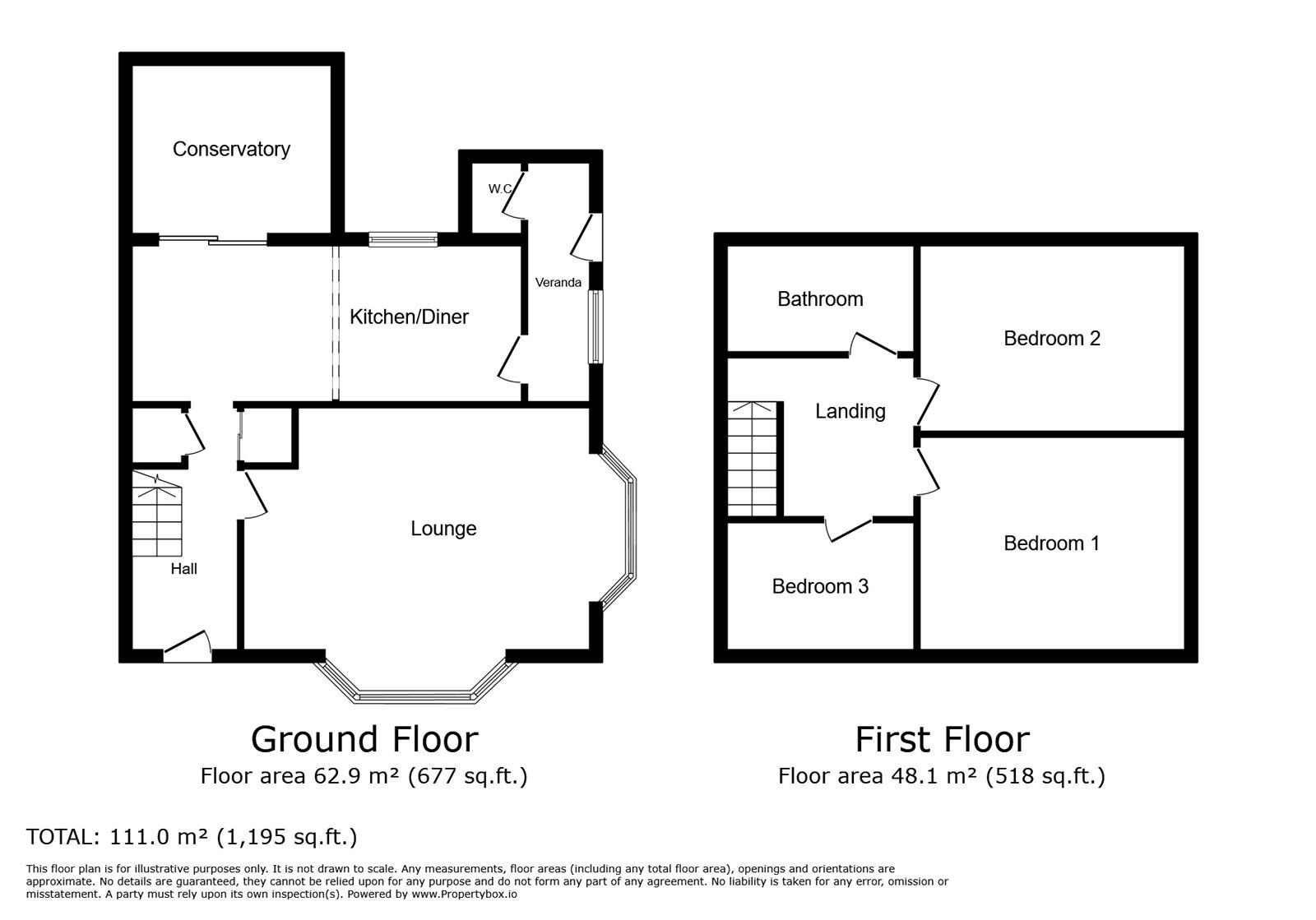 Floorplan of 3 bedroom Semi Detached House for sale, Springhill Road, Wolverhampton, West Midlands, WV11