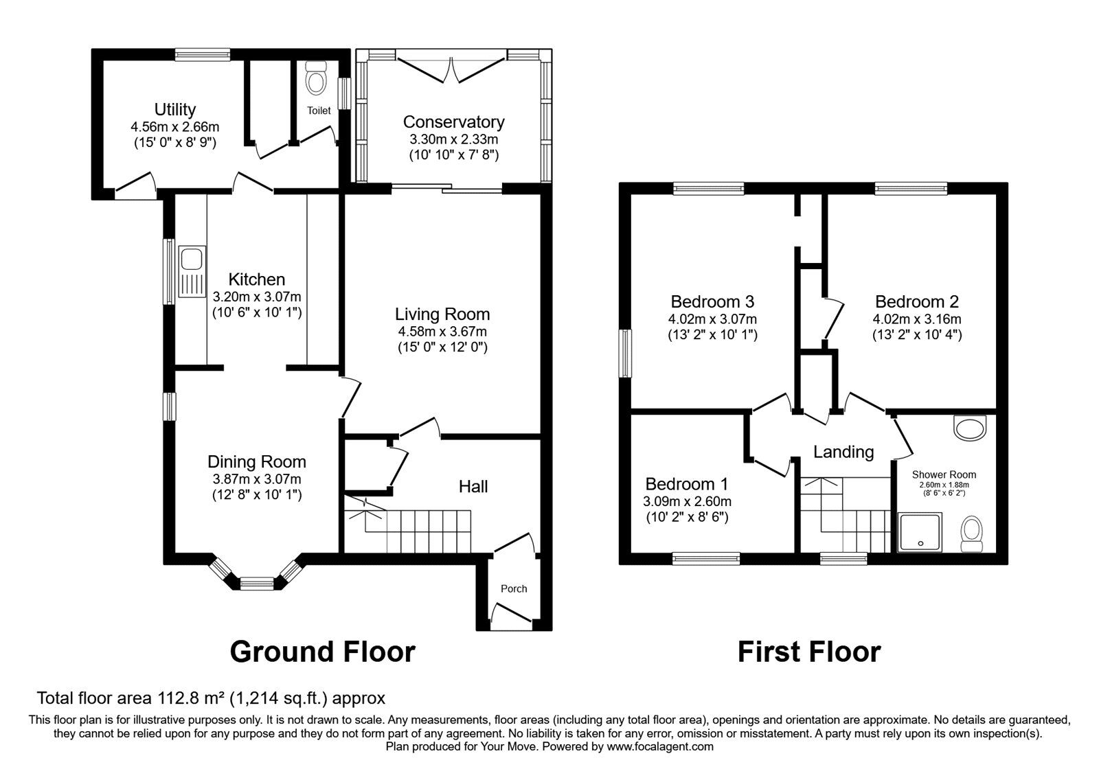 Floorplan of 3 bedroom Semi Detached House for sale, Morris Avenue, Walsall, WS2