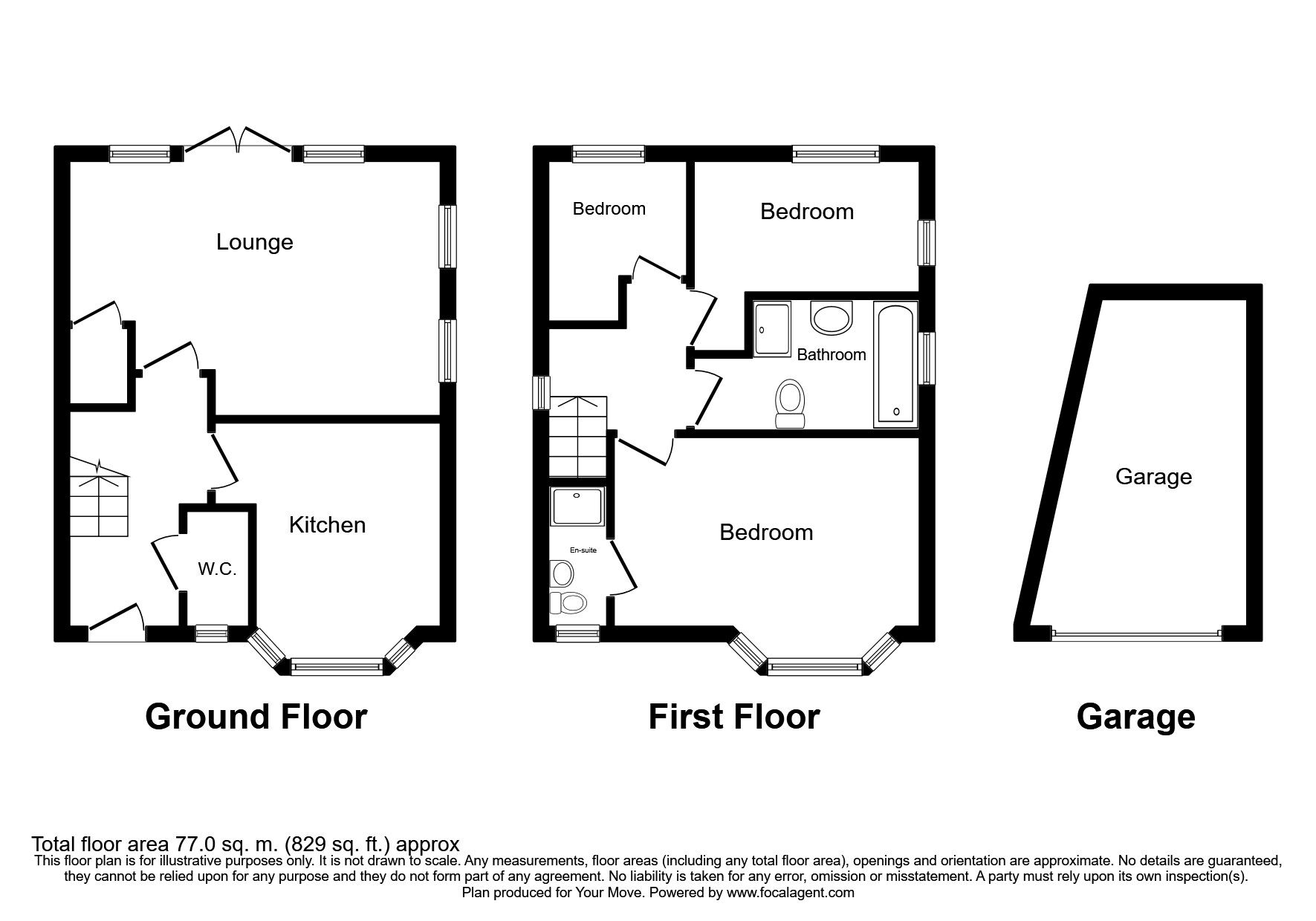 Floorplan of 3 bedroom Detached House for sale, Prestwood Avenue, Wolverhampton, West Midlands, WV11