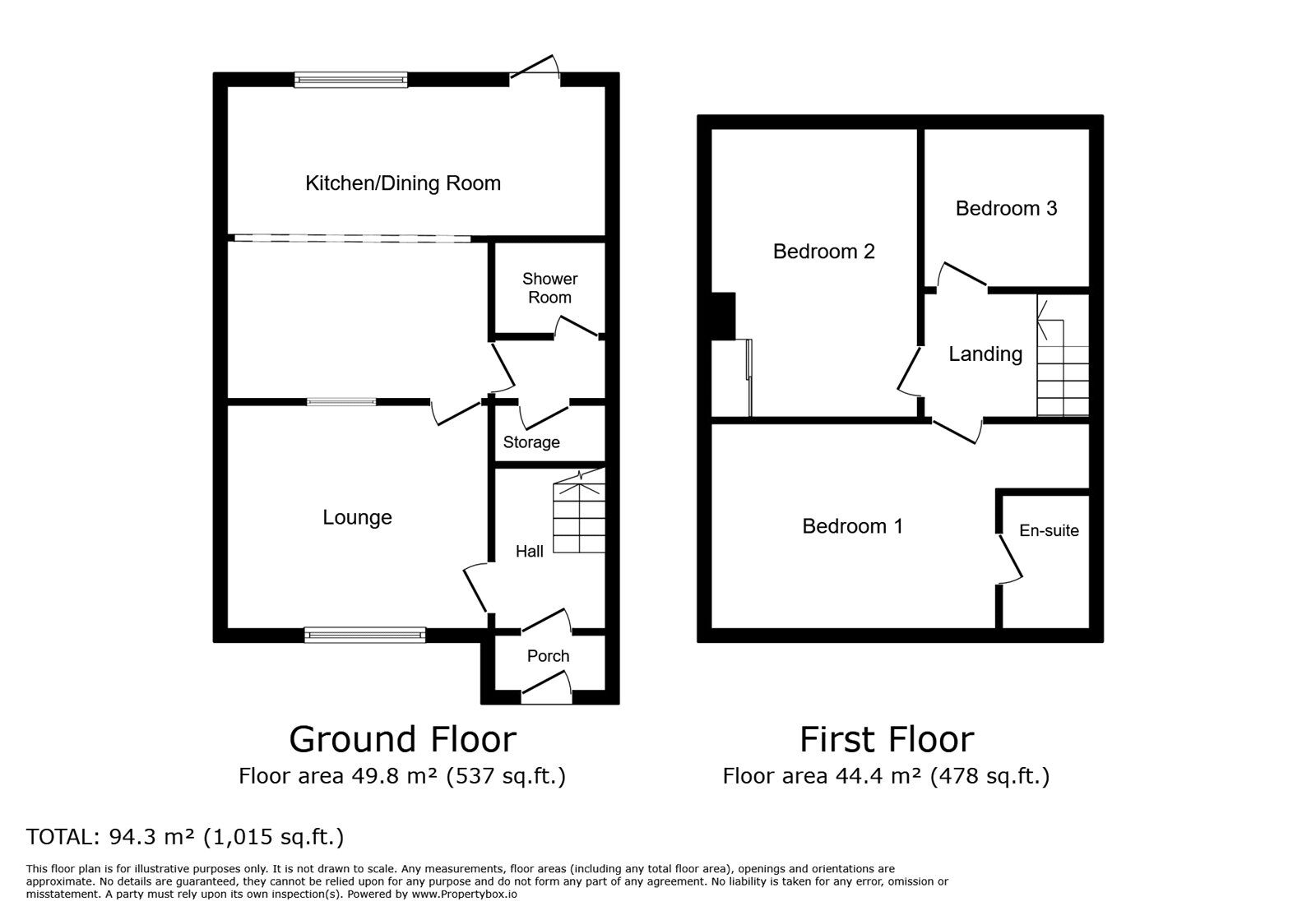 Floorplan of 3 bedroom Semi Detached House for sale, Frederick Road, Wolverhampton, West Midlands, WV11