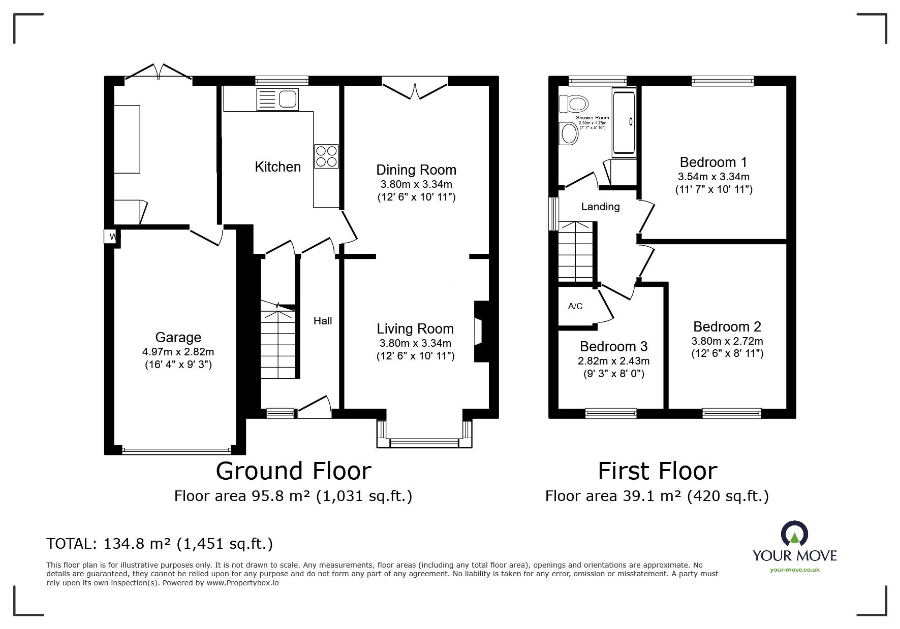 Floorplan of 3 bedroom Semi Detached House for sale, Coppice Close, Cheslyn Hay, Staffordshire, WS6